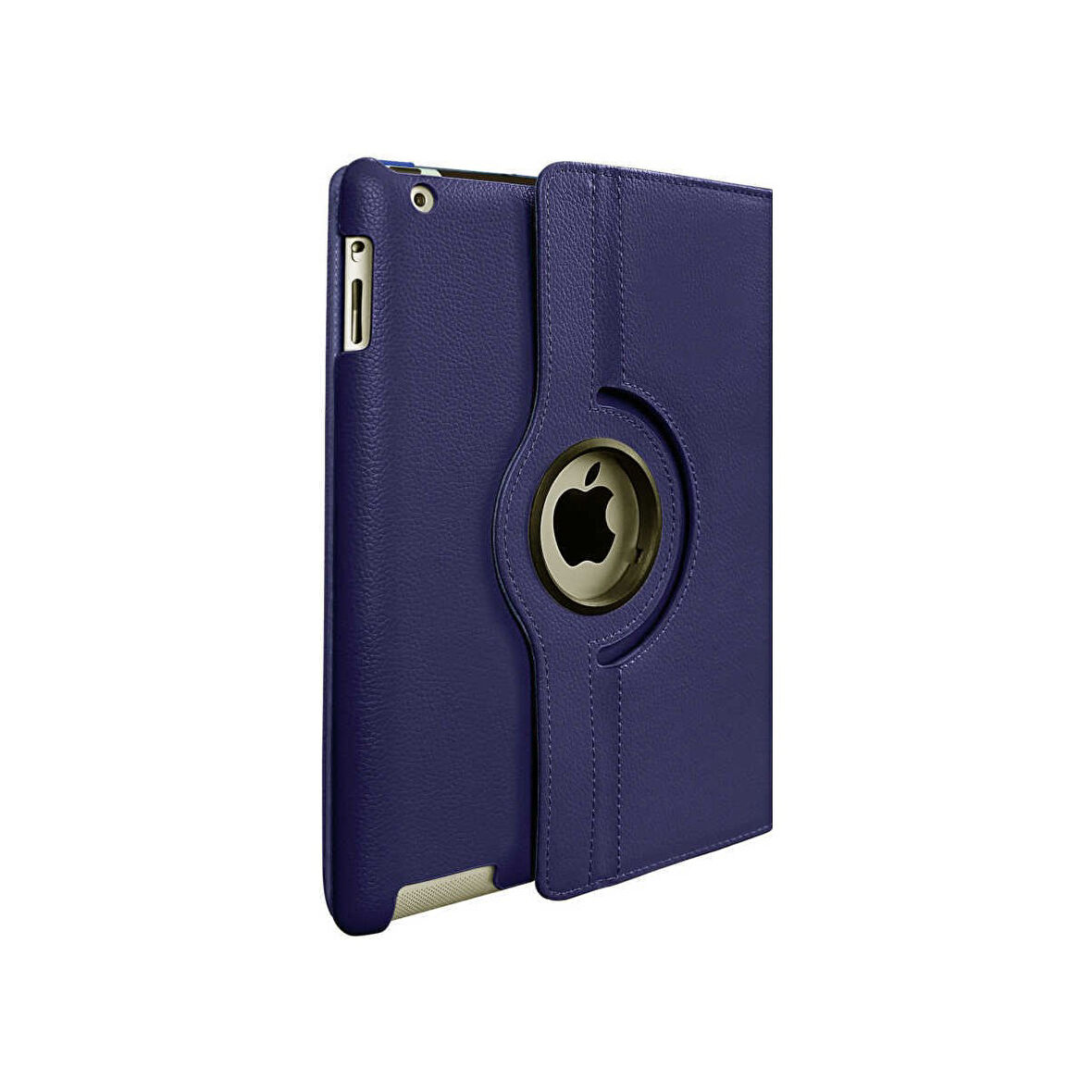 Teleplus iPad Mini 1 Kılıf Kapaklı Standlı 360 Dönerli Standlı Kapak Dn1 Lacivert