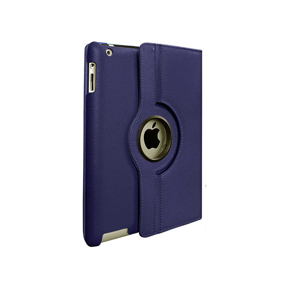 Teleplus iPad 9.7 2017 Kılıf Kapaklı Standlı 360 Dönerli Standlı Kapak Dn2 Lacivert