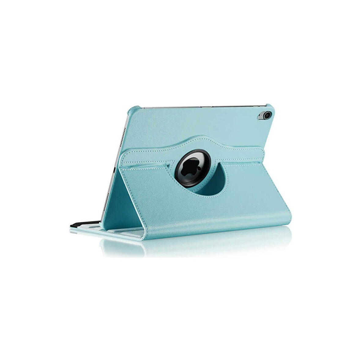 Teleplus iPad Pro 12.9 2018 3.nesil Kılıf Kapaklı Standlı 360 Dönerli Standlı Kapak Dn3 Mavi