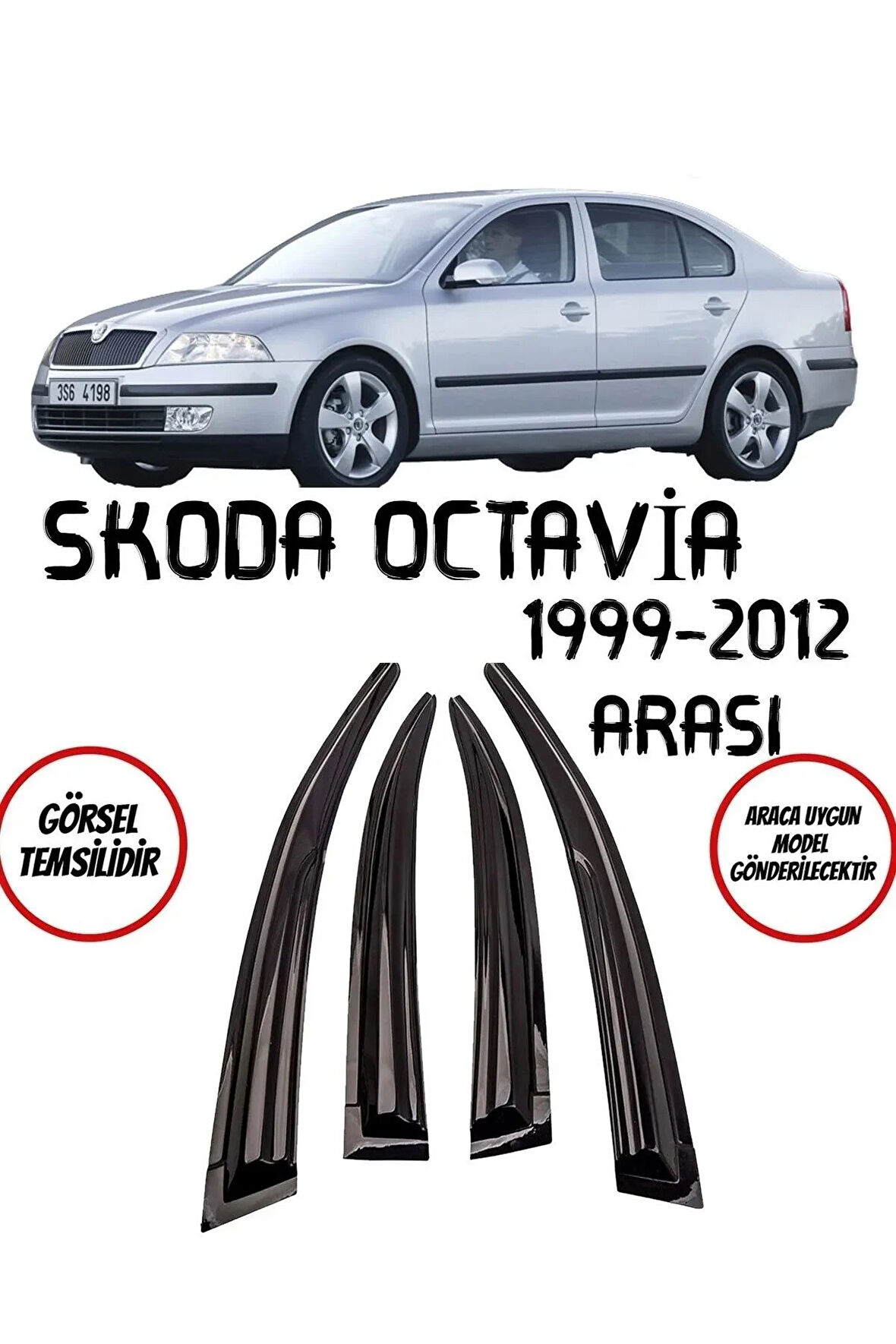 Skoda Octavia Uyumlu Cam Rüzgarlığı 1999 -2012 arası uyumlu Mugen