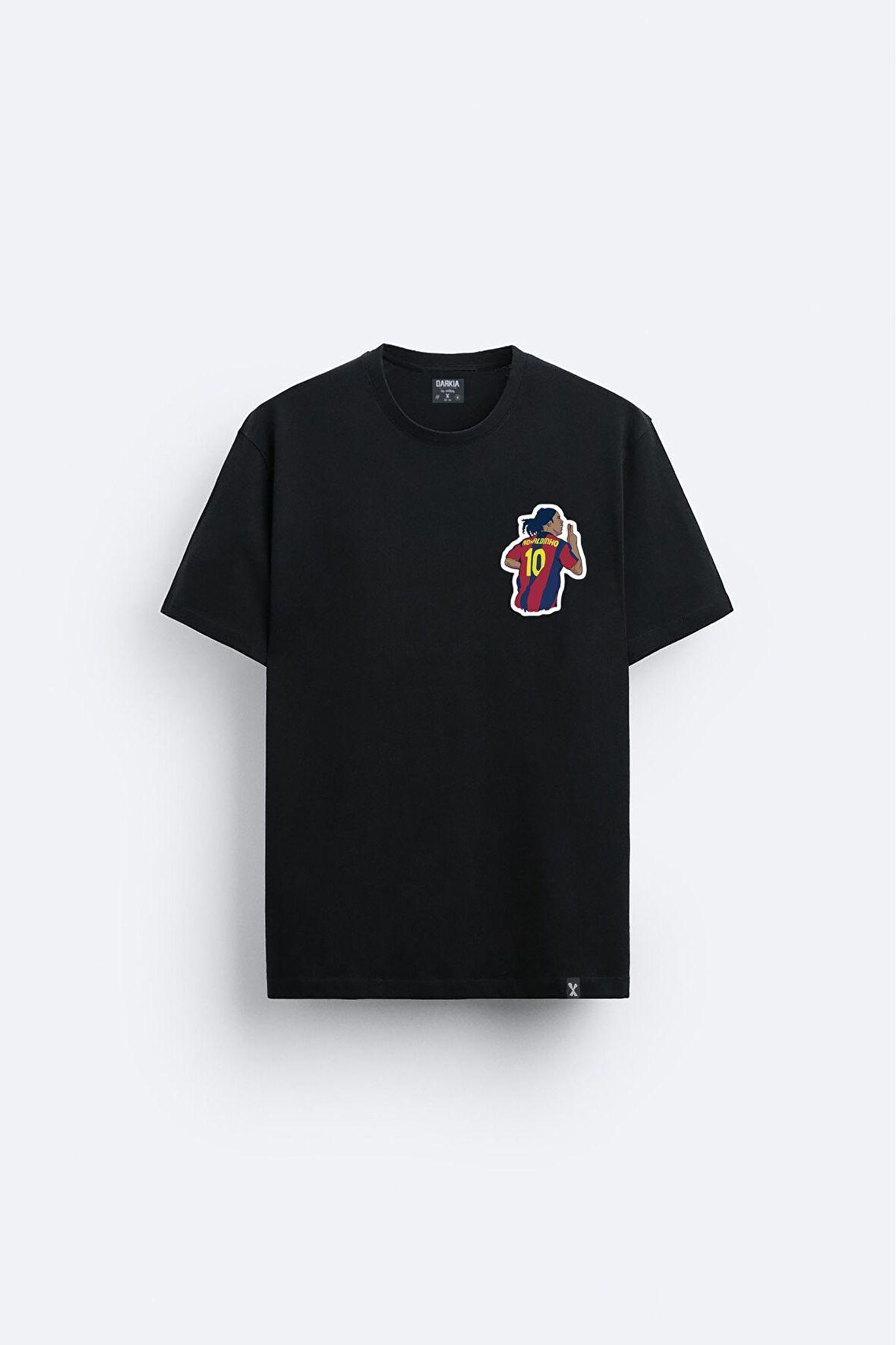 Ronaldinho  Özel Tasarım Baskılı Siyah Tişört T-shirt