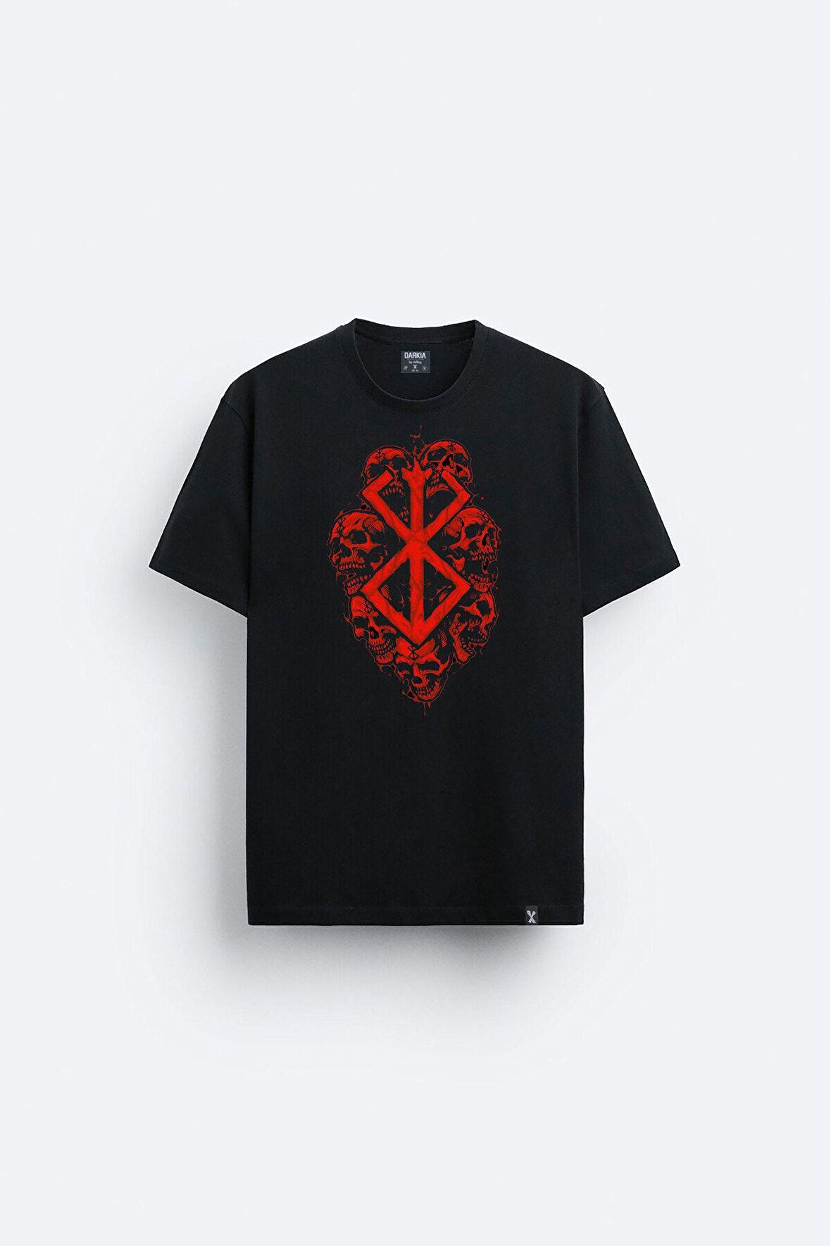 Berserk Anime Özel Tasarım Baskılı Siyah Tişört T-shirt