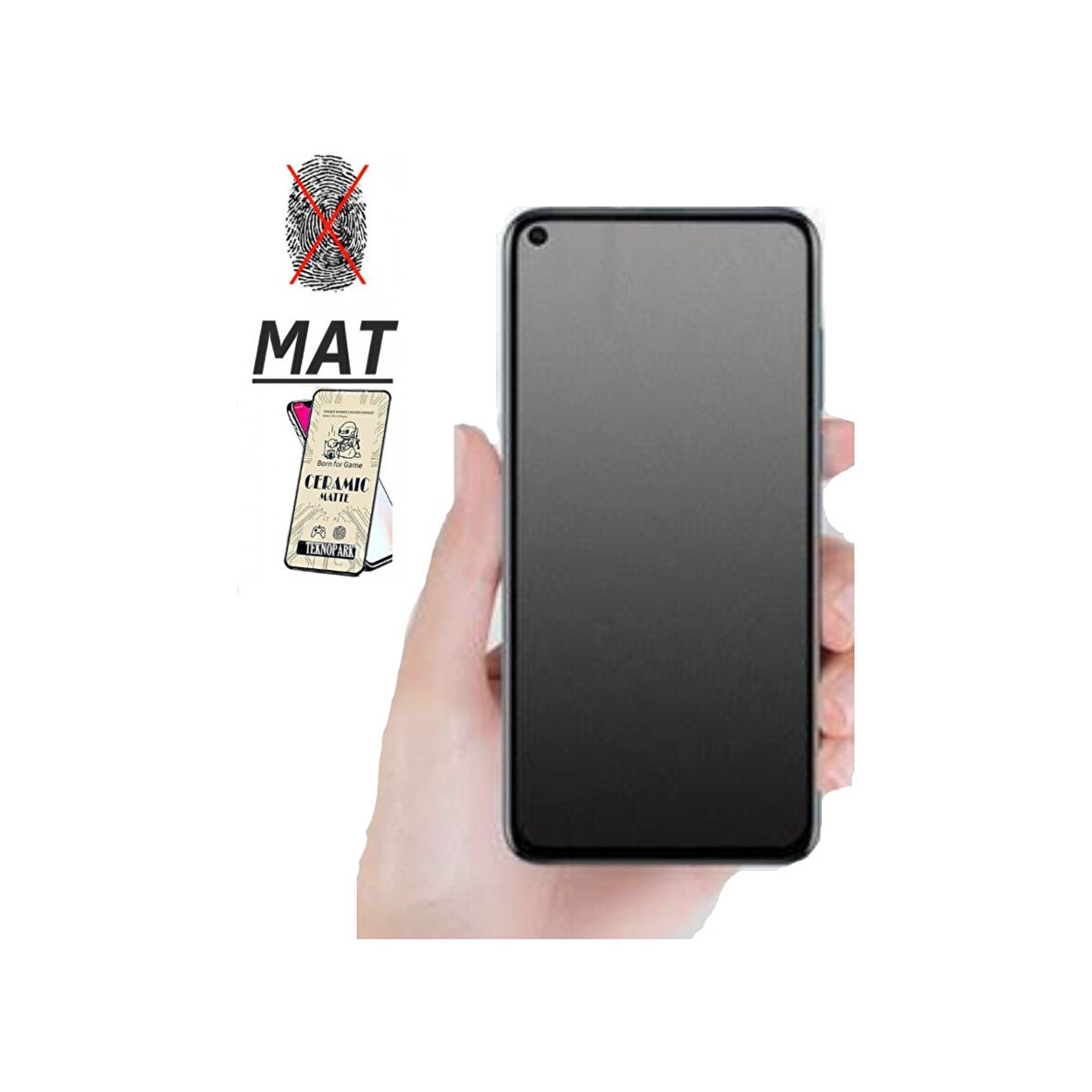 Oppo Reno 4 Mat Ekran Seramik Tam Kaplayan Kırılmaz Cam Nano Ekran Koruyucu