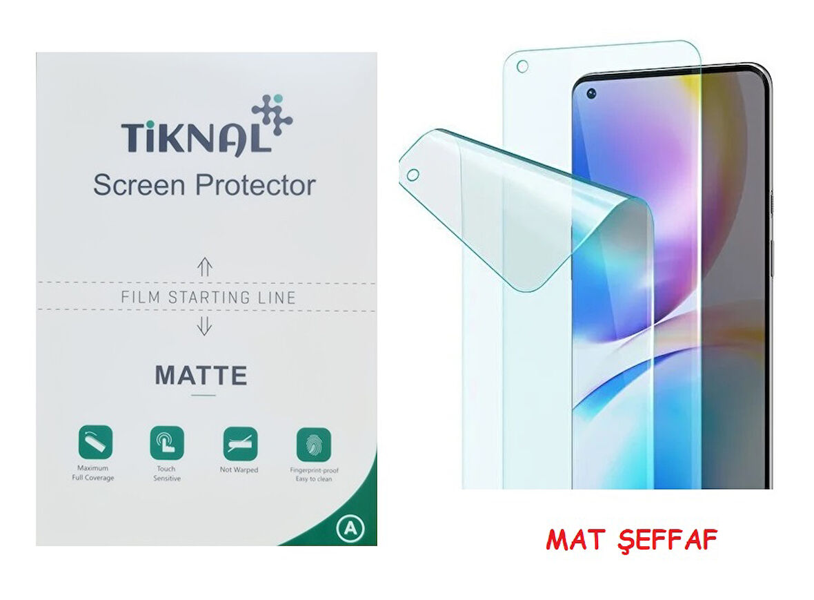 Xiaomi POCO F3 - Tiknal Esnek MAT Nano Ekran Koruyucu
