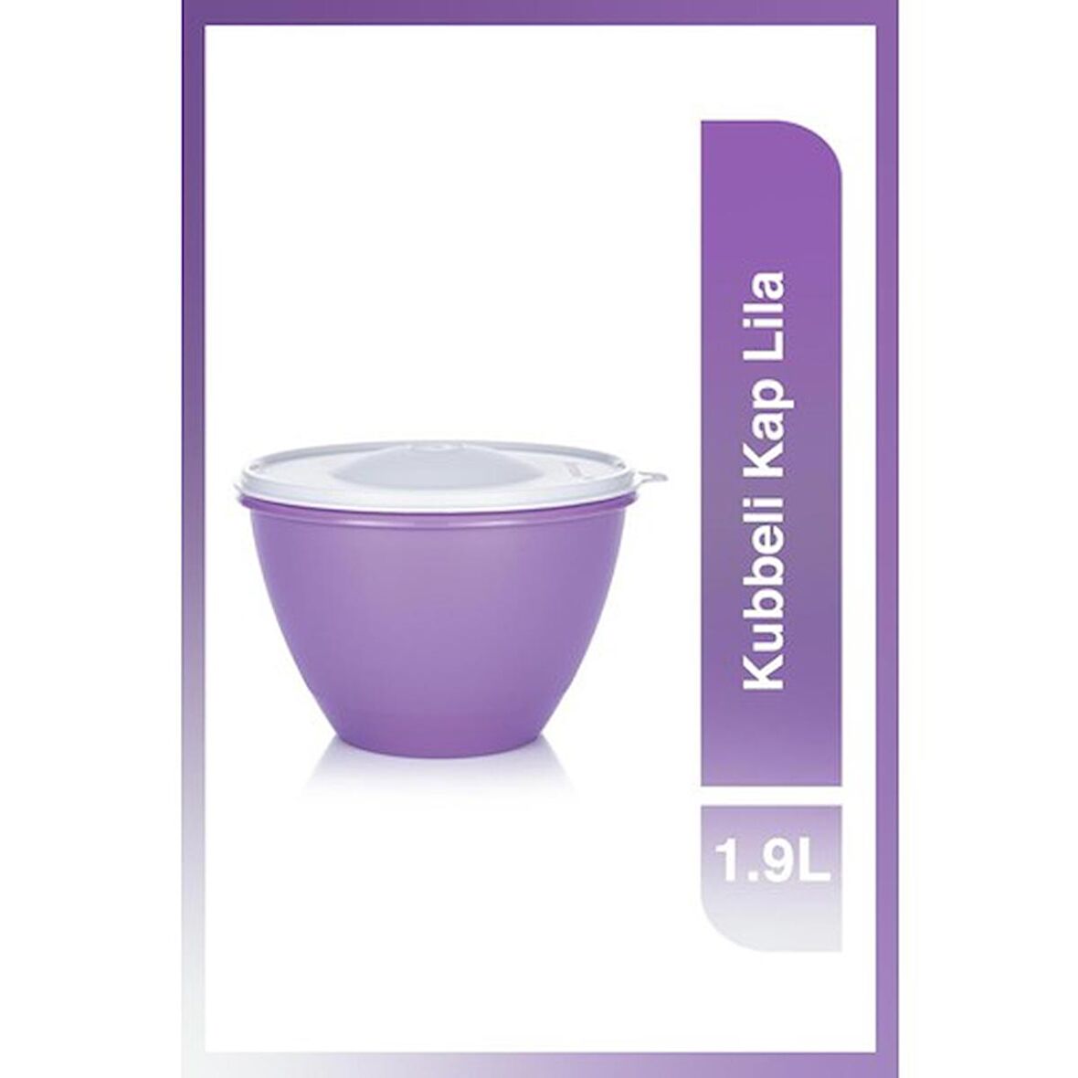 Tupperware Kubbeli Kap 1.9L Lila