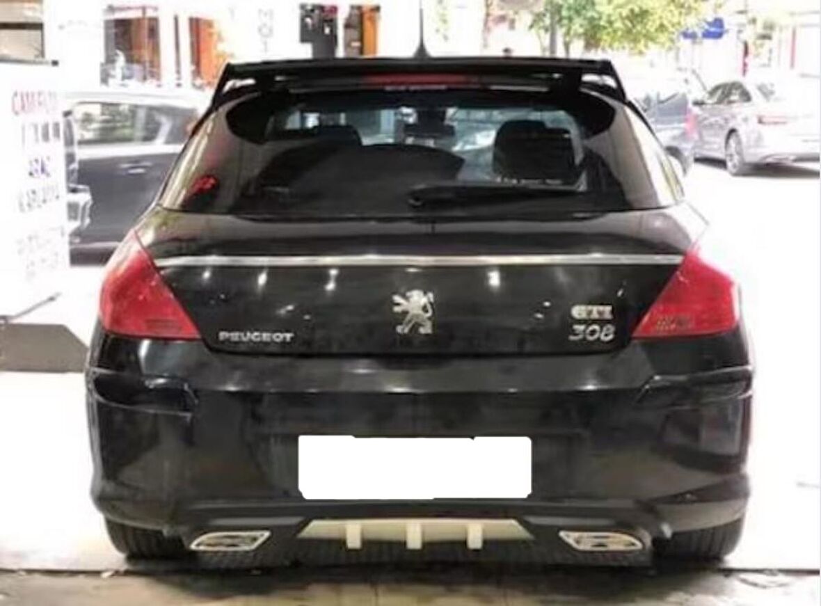 Peugeot 308 uyumlu üniversal difüzör Gri 2008 ve sonrası modeller