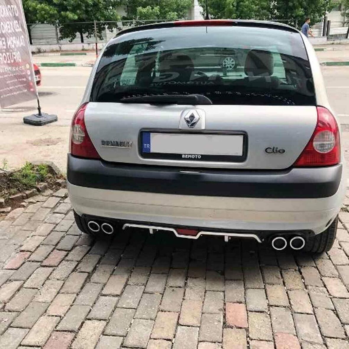 Renault Clio 2 uyumlu üniversal difüzör Siyah 1999-2006 arası