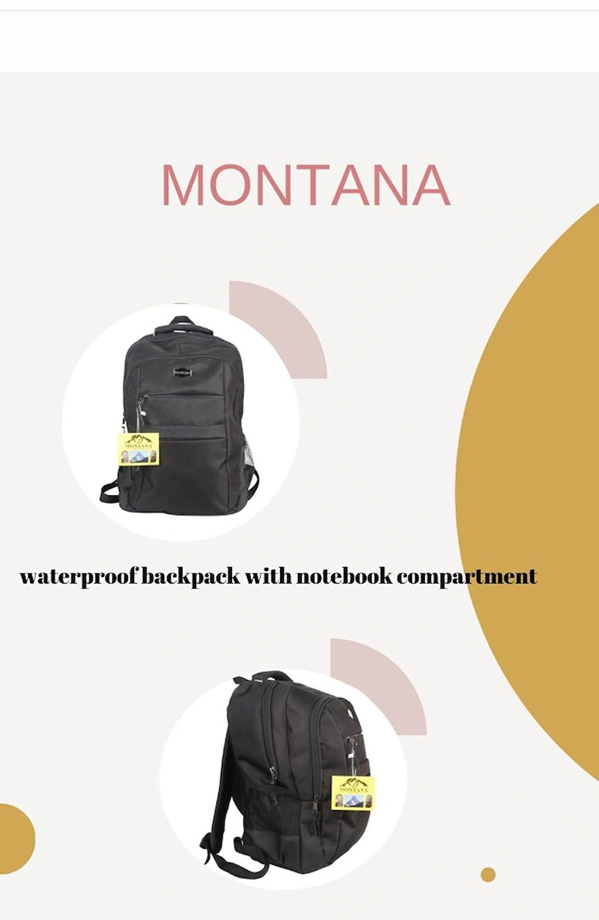 Montana mountainer laptop bölmeli sırt çantası 