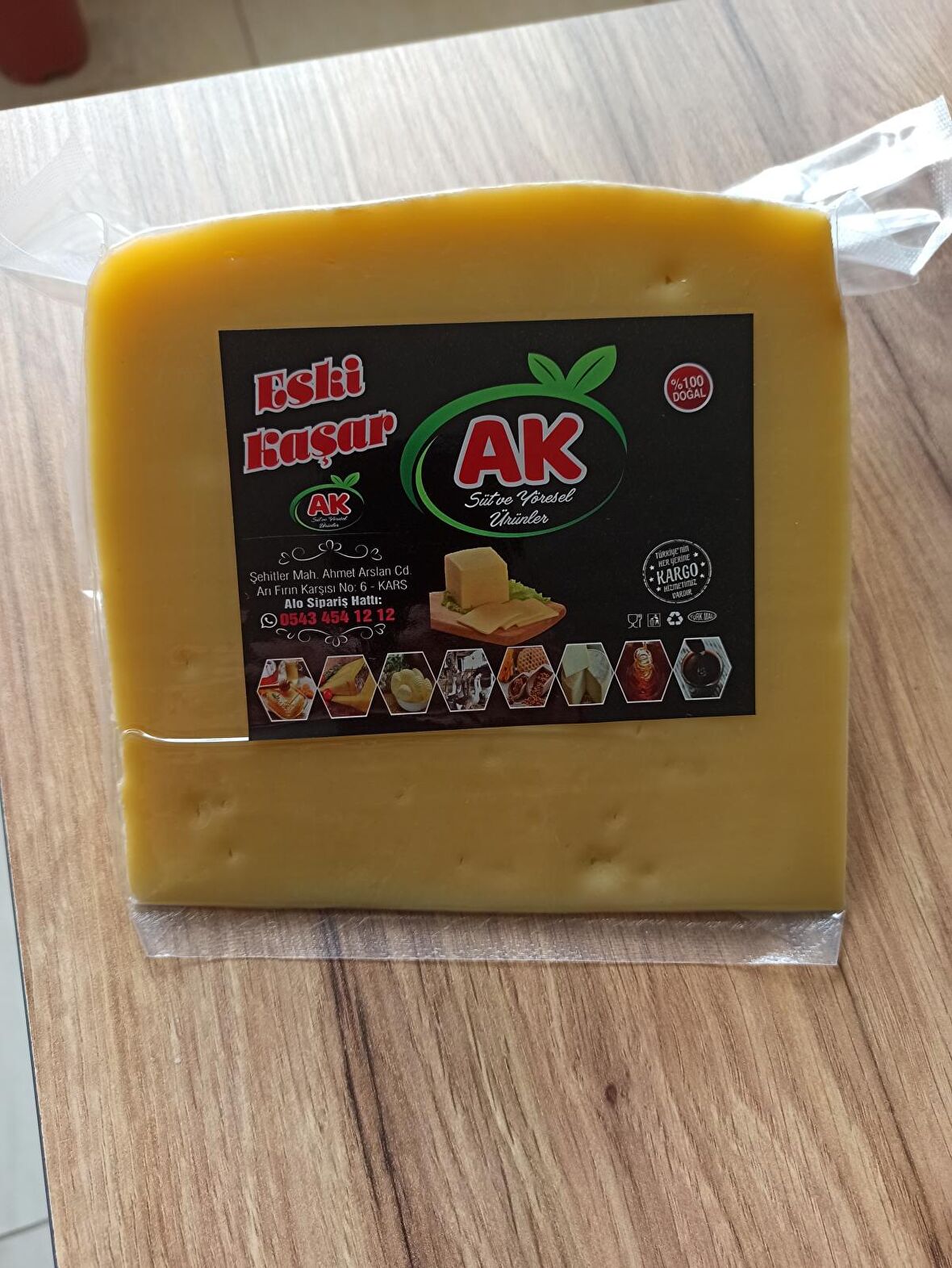 Aksüt Yöresel Eski Kaşar 1 kg