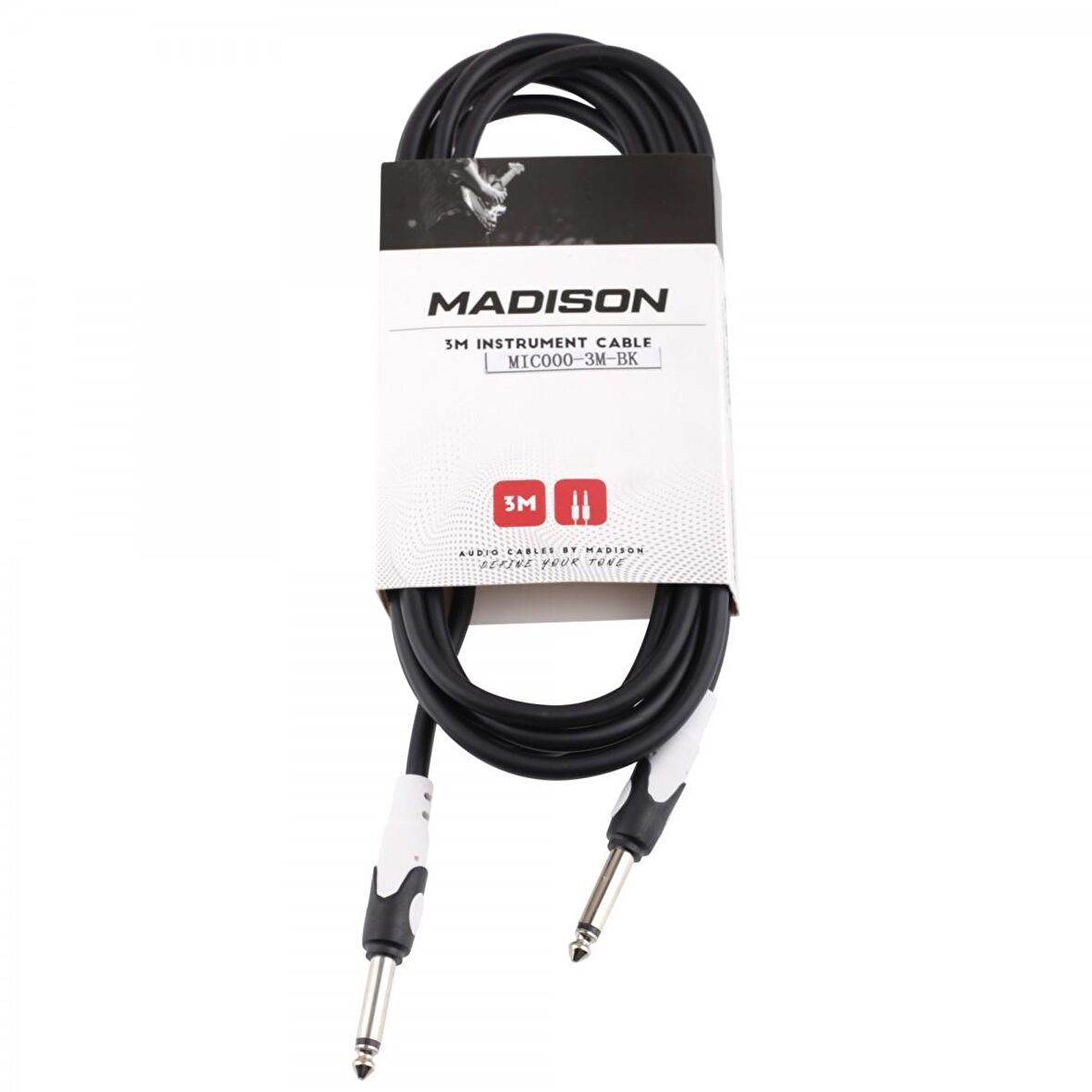 Madison MIC000-3M-BK Gitar Kablosu 3 MT. SIYAH