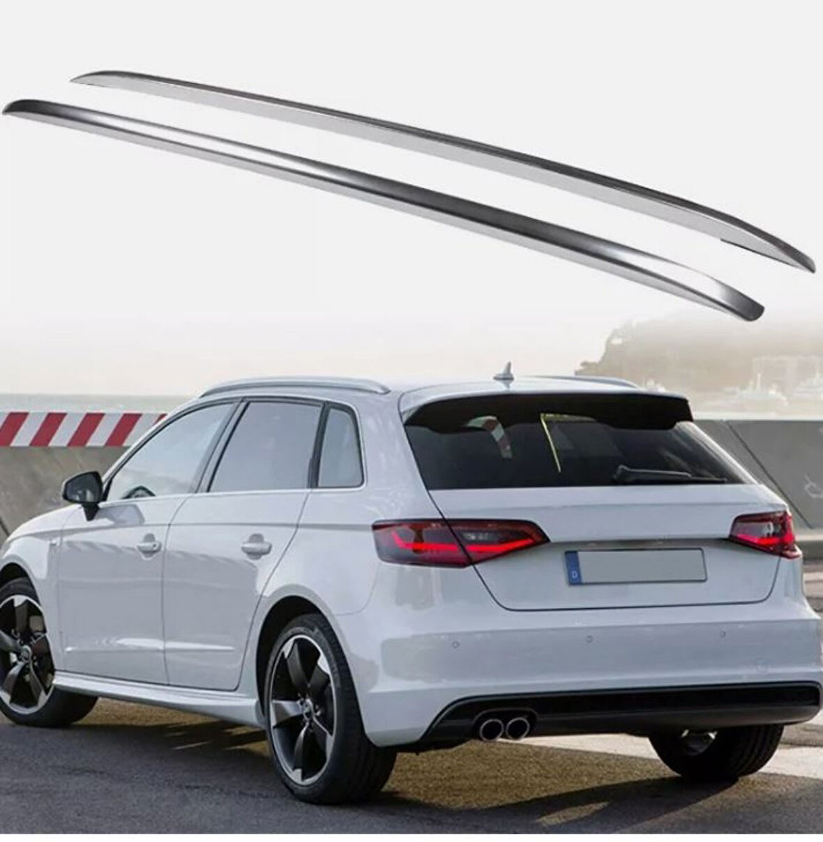 Audi A3 tavan kenar rayı çıtası oem krom 2013-2020 8v