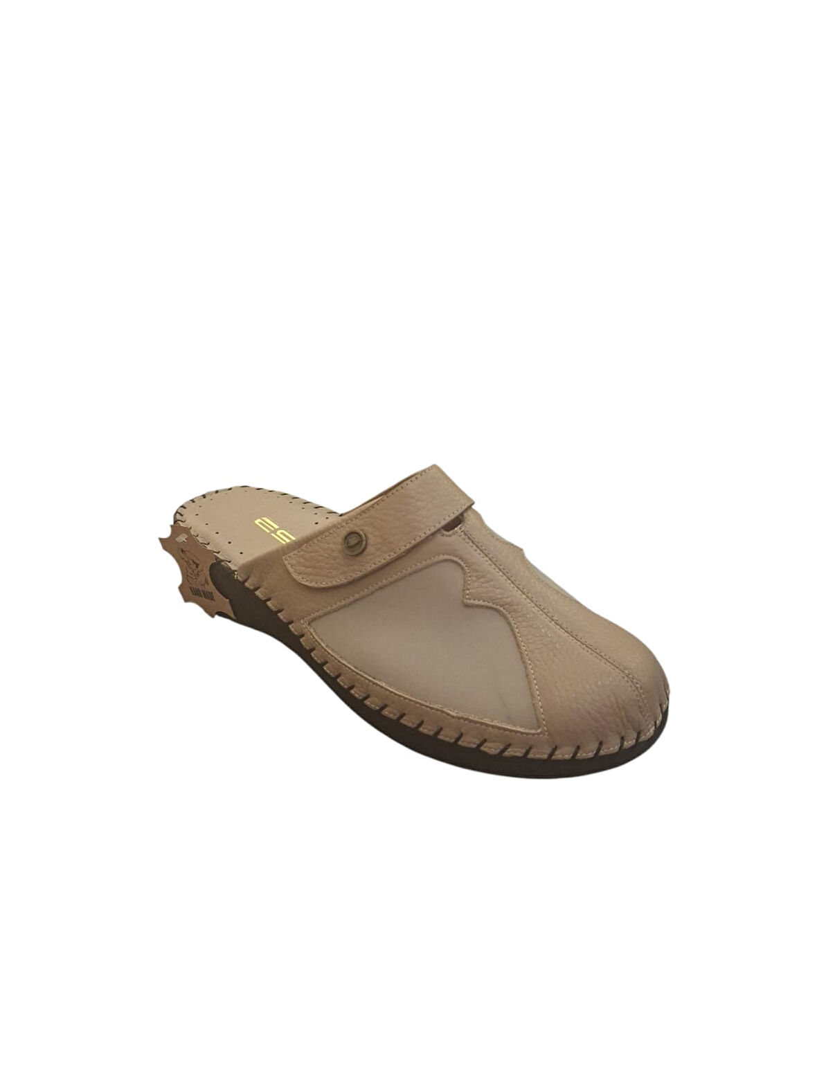 Esem 3523 Vizon Hakiki Deri Kadın Sabo Terlik