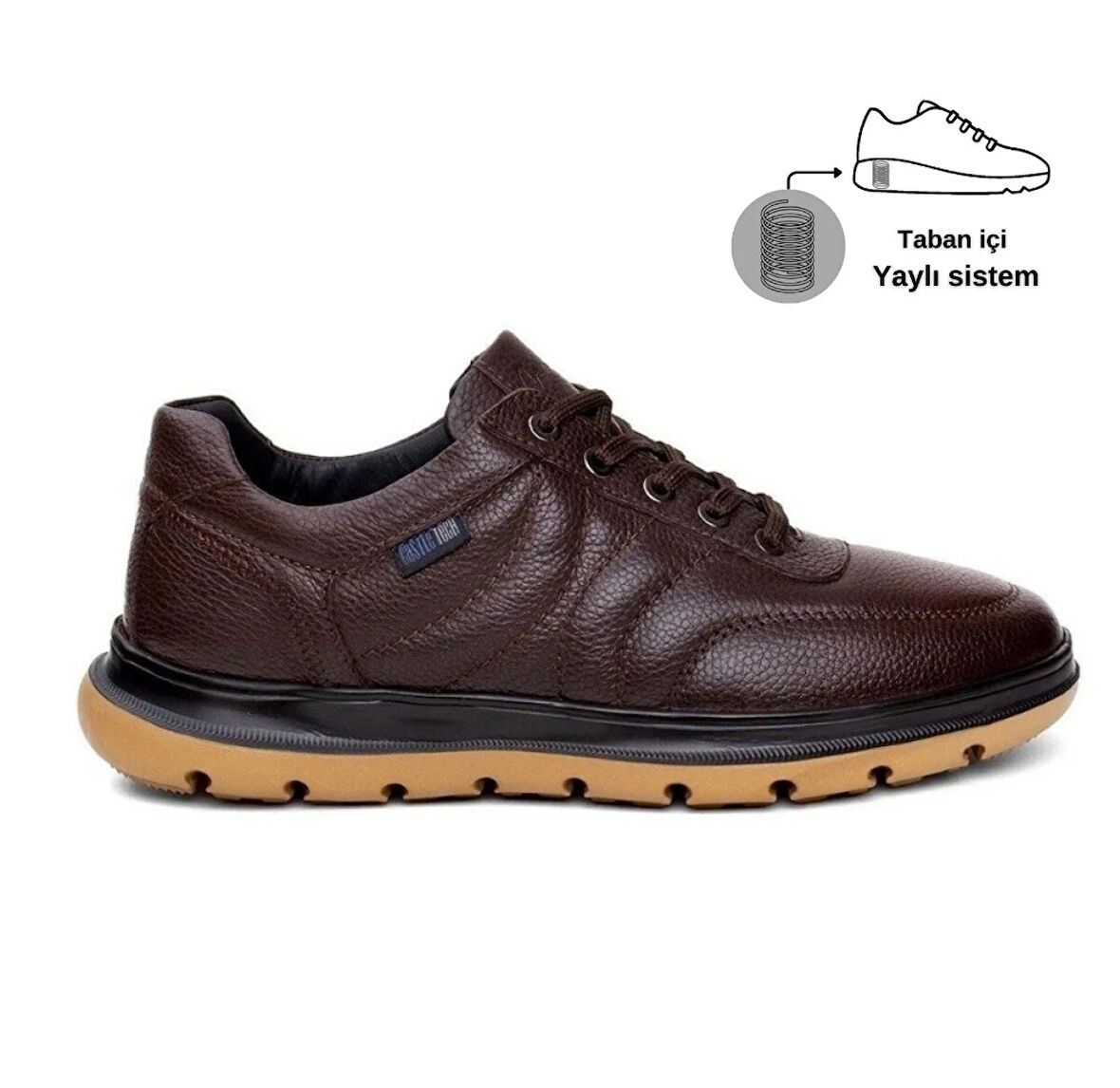 Marcomen 20023 Hakiki Deri Kahverengi Erkek Ayakkabı