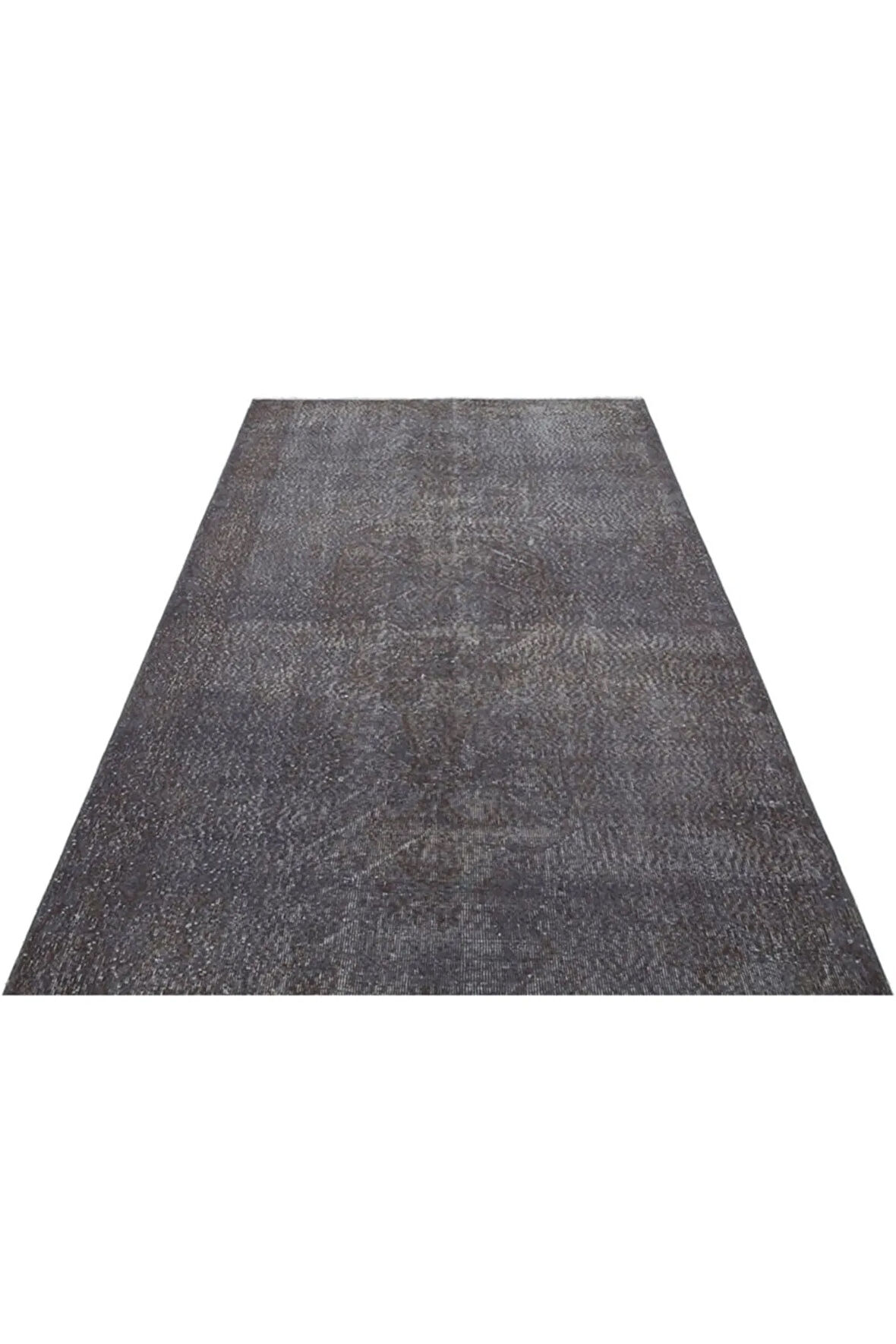 Gri Gerçek El Dokuma Eskitme Halı 140 X 266 Cm 2088