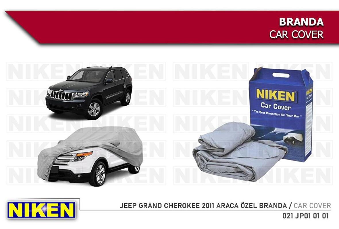 Jeep Grand Cherokee Wk2 (araca özel üretim) Oto Branda Araç Örtüsü 2011 sonrası modeller Niken