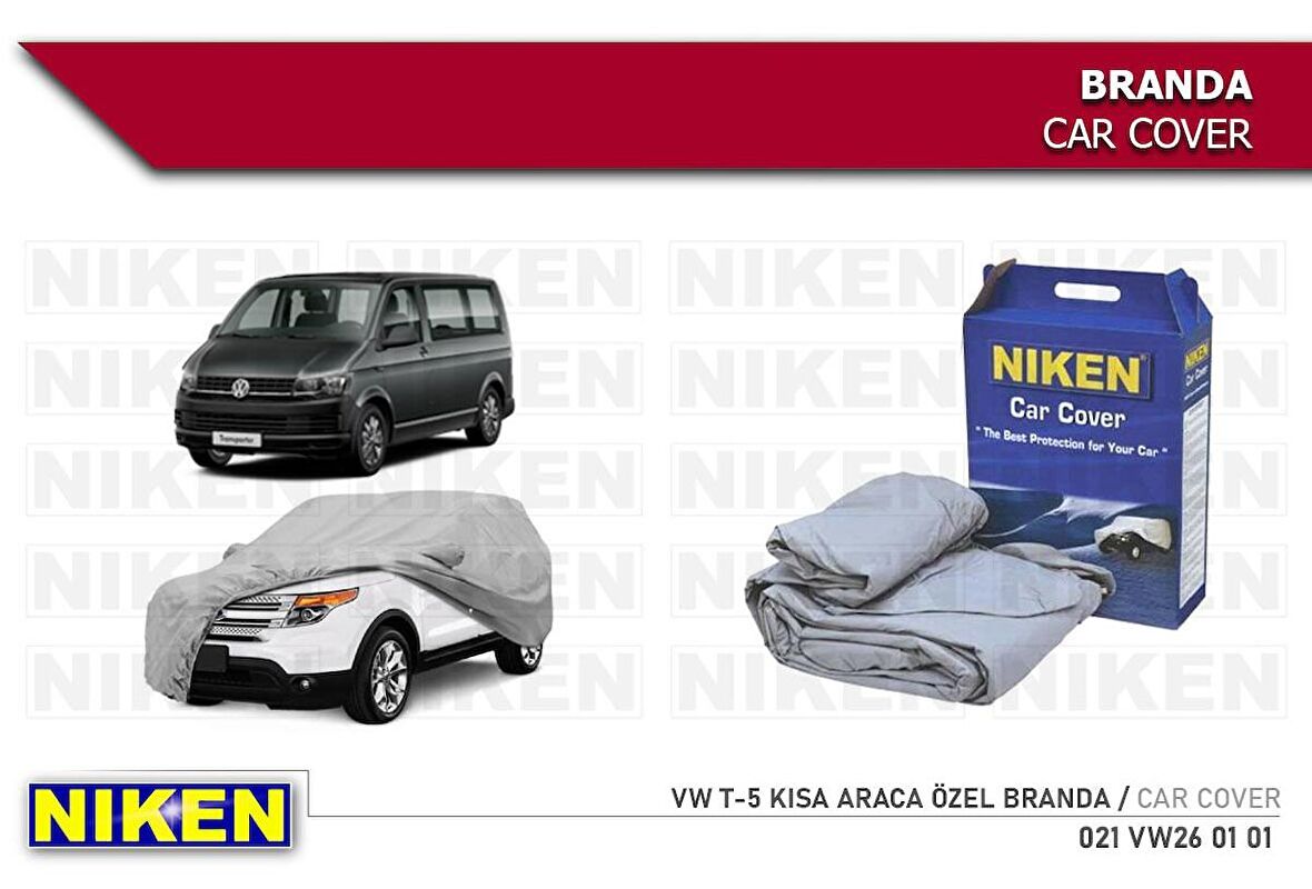 Vw Transporter T5 kısa (araca özel üretim) Oto Branda Araç Örtüsü tüm modeller Niken