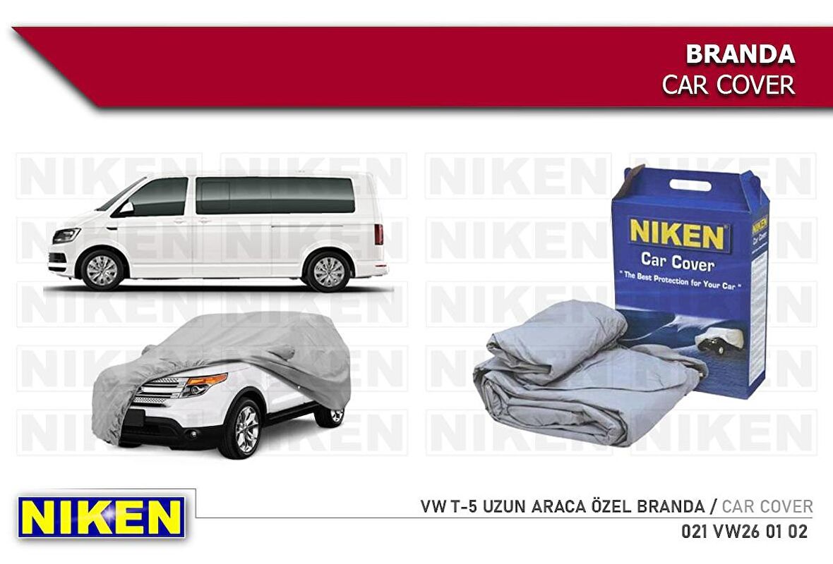 Vw Transporter T5 uzun (araca özel üretim) Oto Branda Araç Örtüsü tüm modeller Niken