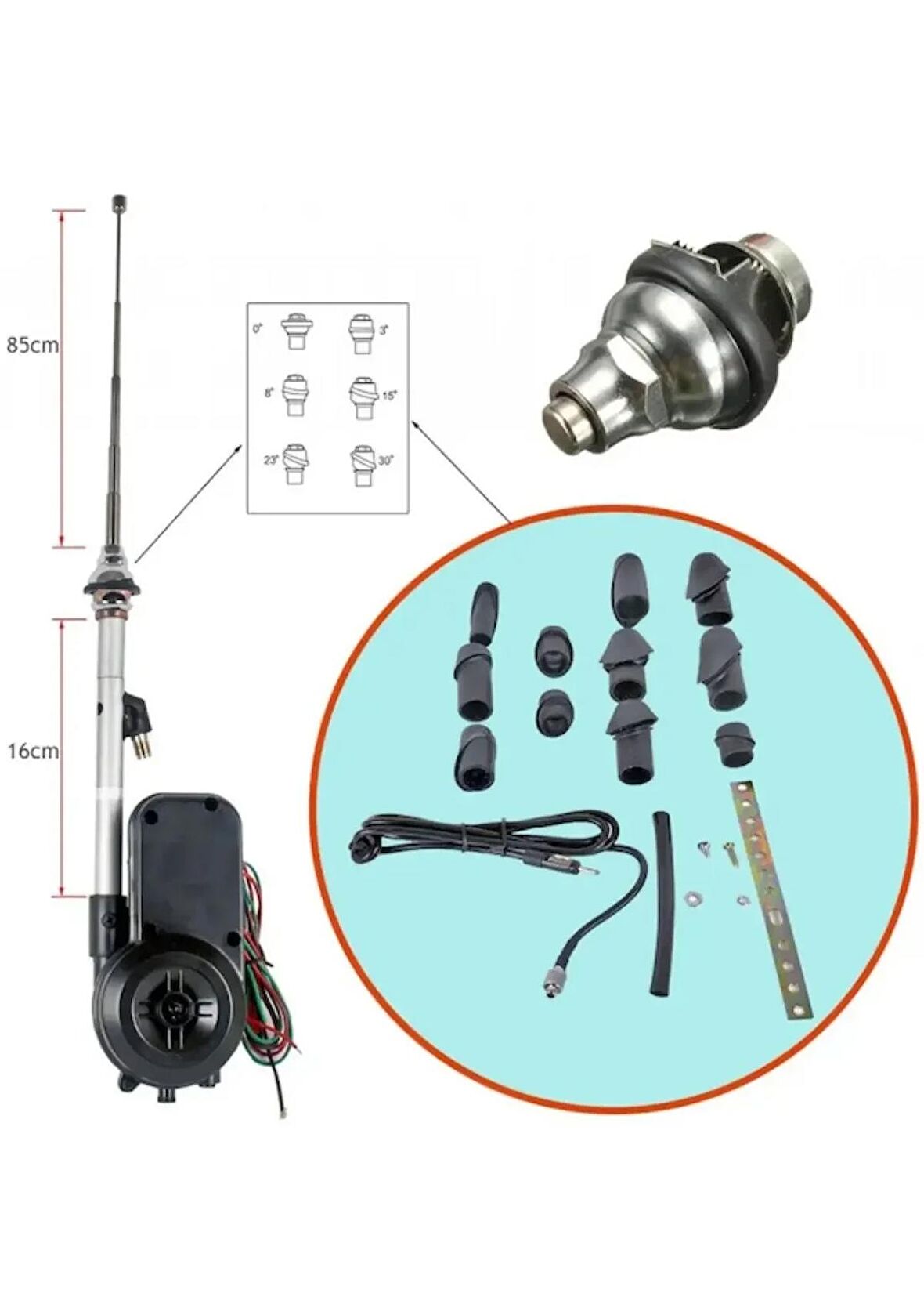 Otomatik Anten 5 Kademeli 12v Niken