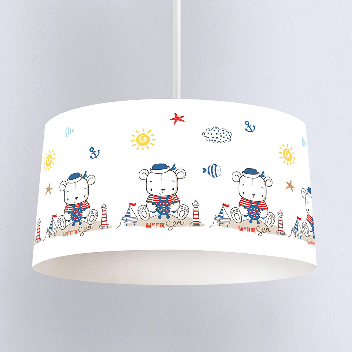 Çocuk Odası Dijital Baskılı Sarkıt Avize Model 026