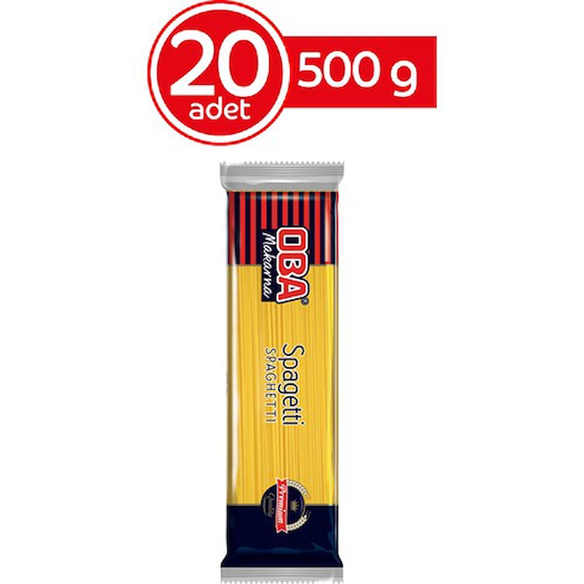 Oba Spagetti 500 gr (20'li Paket)