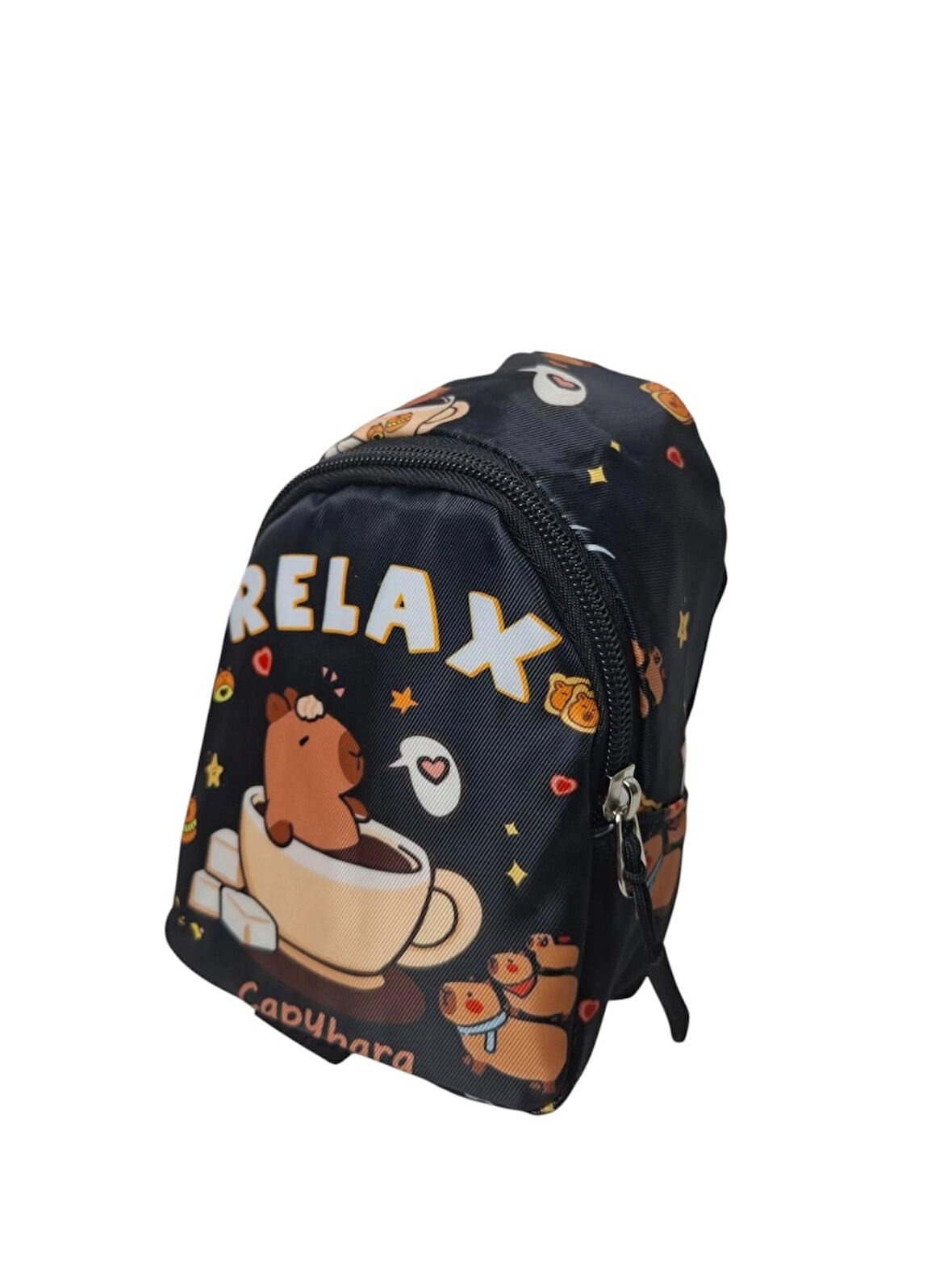 Spteks Kız Çocuk Capybara  Model Ve Figürlü Karışık Renk Sırt Çantası Askılı