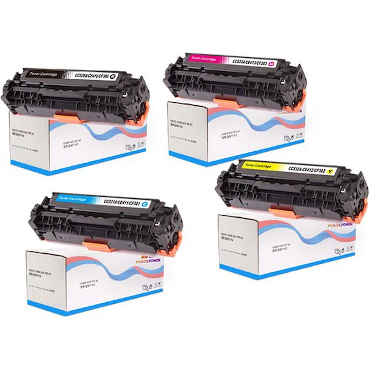 Colorful Toner CRG-718 CE957A Yazıcı Uyumlu Muadil 4 Renk Muadil Toner 305A