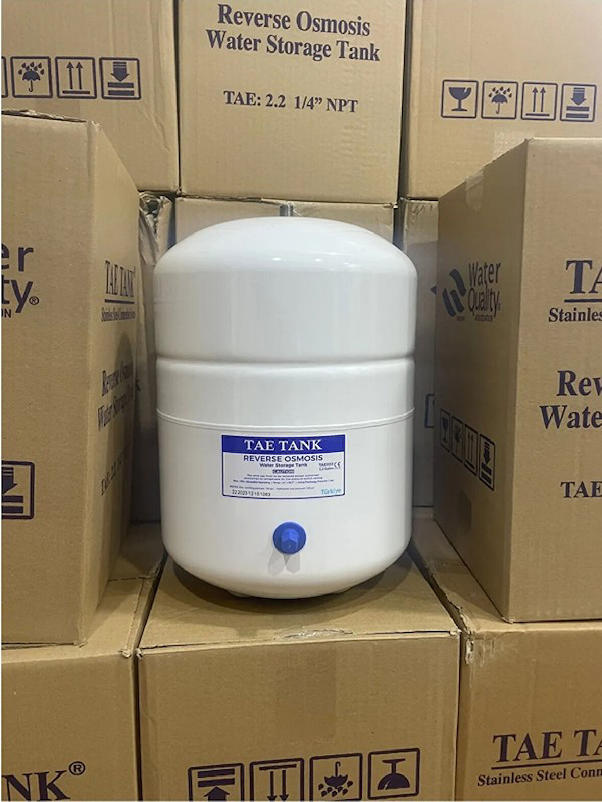 2.2 Galon/8 Litre Metal Basınç Denge Tankı- Tae, Su Arıtma Cihazı Tankı