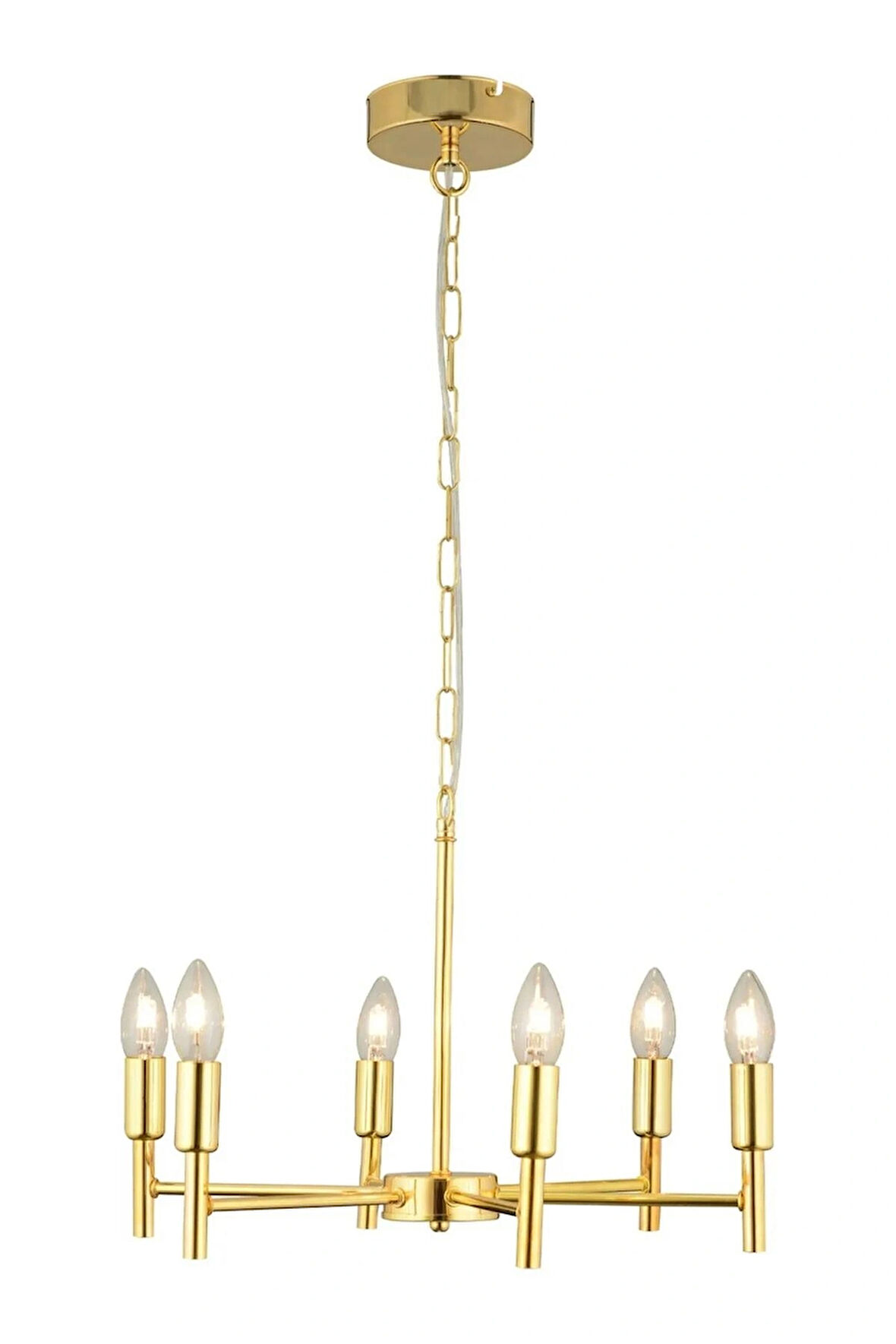 ZEYBİLİŞİM Vaneo 6 Lı Gold Modern Genç Odası Mutfak Salon Avize