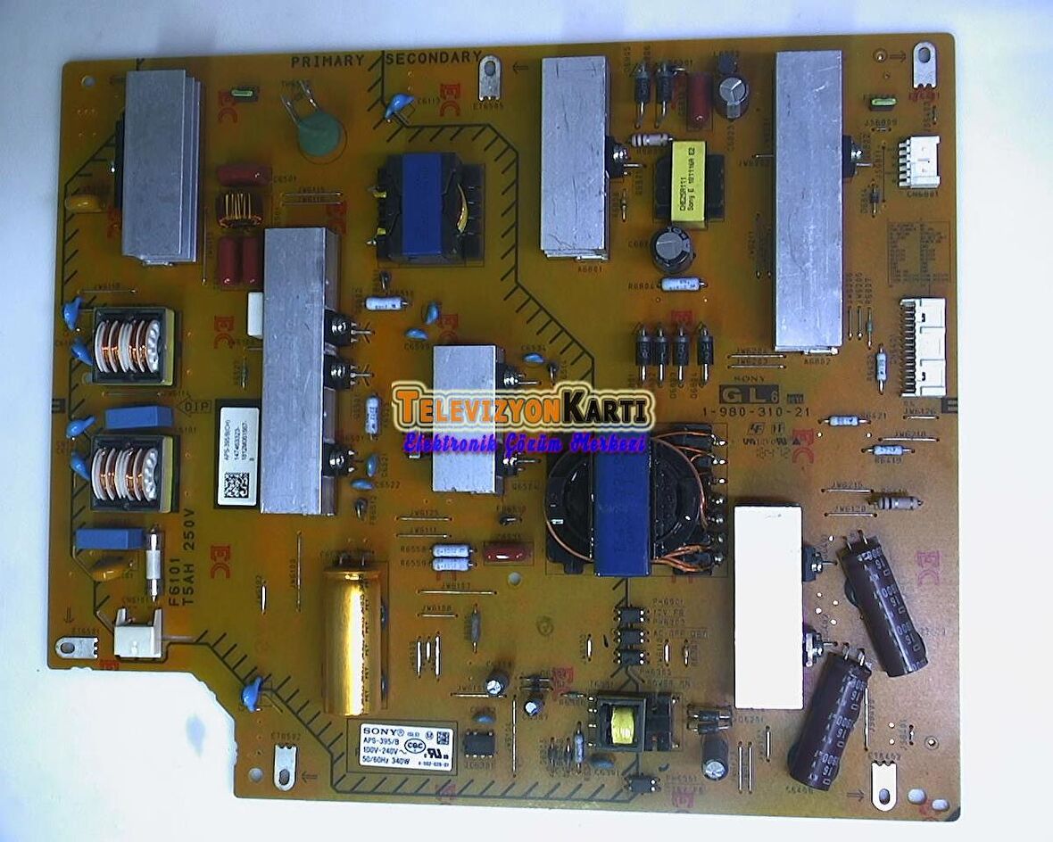 1-980-310-21, APS-395/B, 4-592-028-01, Sony KD-49XD7005, Power Board, Besleme, LC490EQY-SJA3