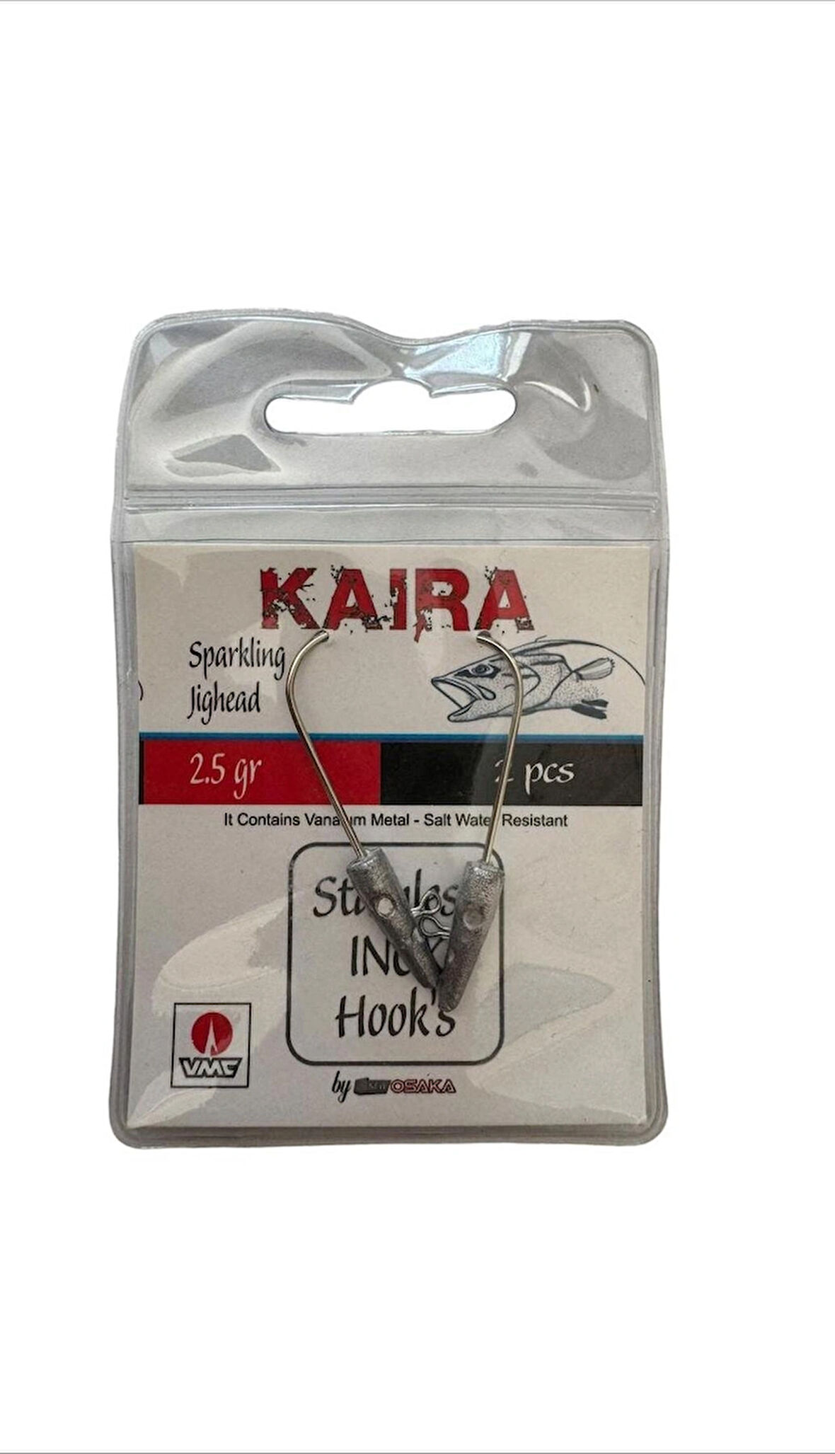 KAIRA JIG HEED 2.5 GR NO : 2/0 VMC 2 LI PK