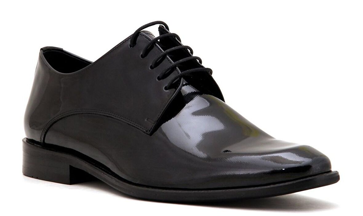 2140 Libero Deri  Erkek Klasik Ayakkabı-Siyah Rugan