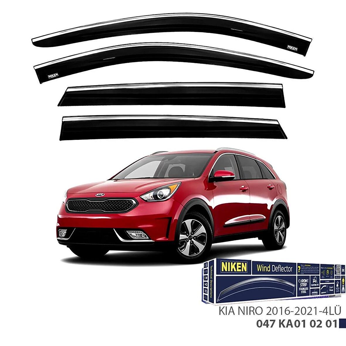 Kia Niro Kromlu Cam Rüzgarlığı Niken 2016-2021 arası modeller