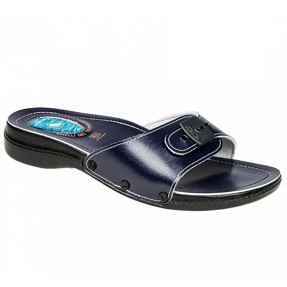 6500-1Mınellı Ceyo Kadın Terlik-Siyah