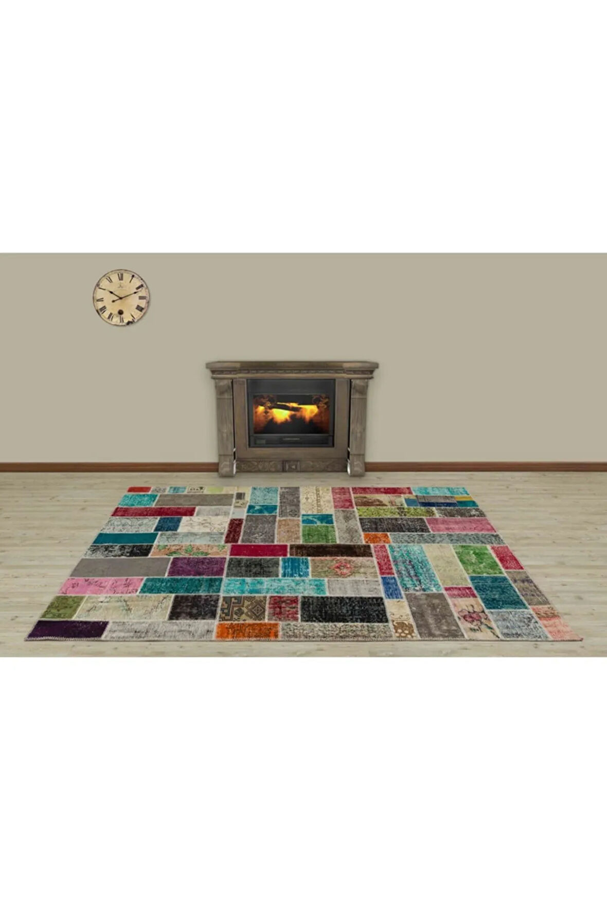 Modern Klasik Özel Patchwork Halı