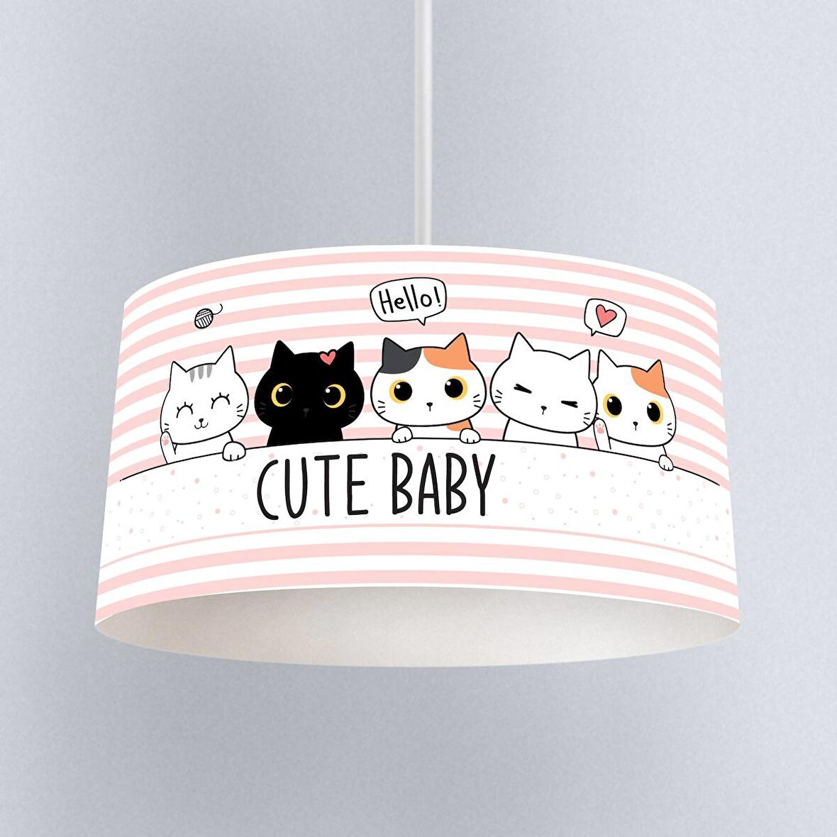 Çocuk Odası Dijital Baskılı Sarkıt Avize Model 062