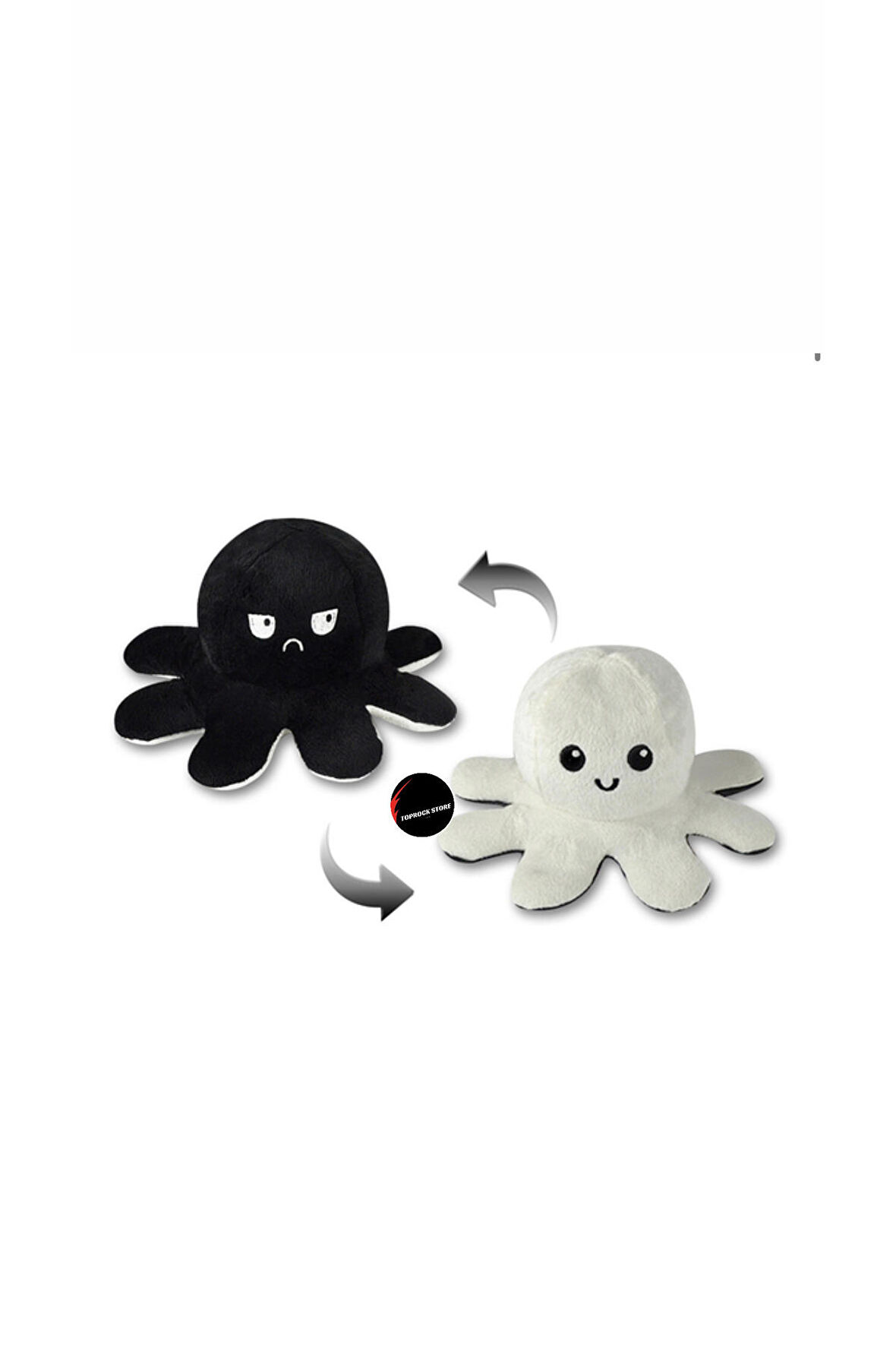 Mod Değiştiren İki Yüzlü Ahtapot Peluş 25 cm
