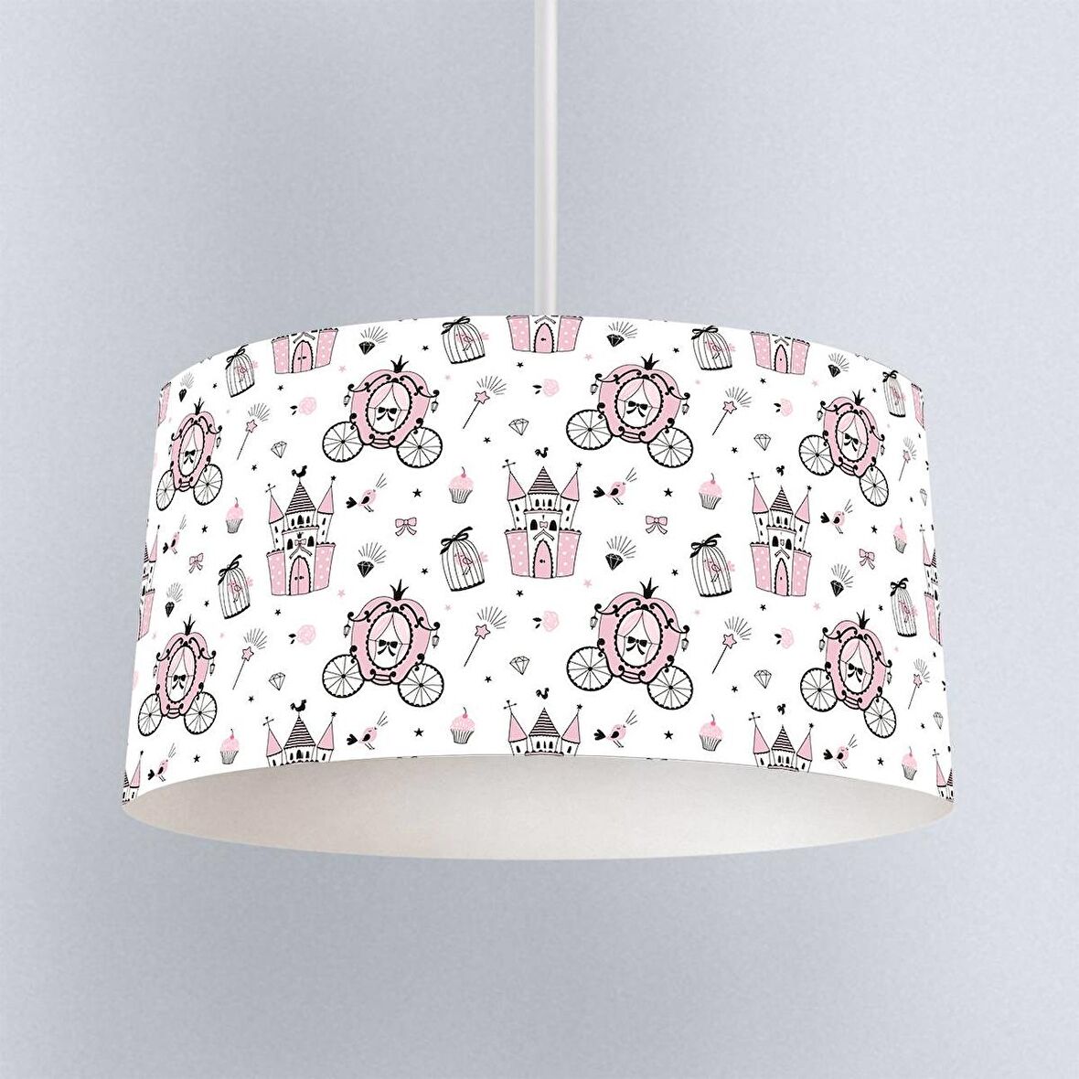 Çocuk Odası Dijital Baskılı Sarkıt Avize Model 083