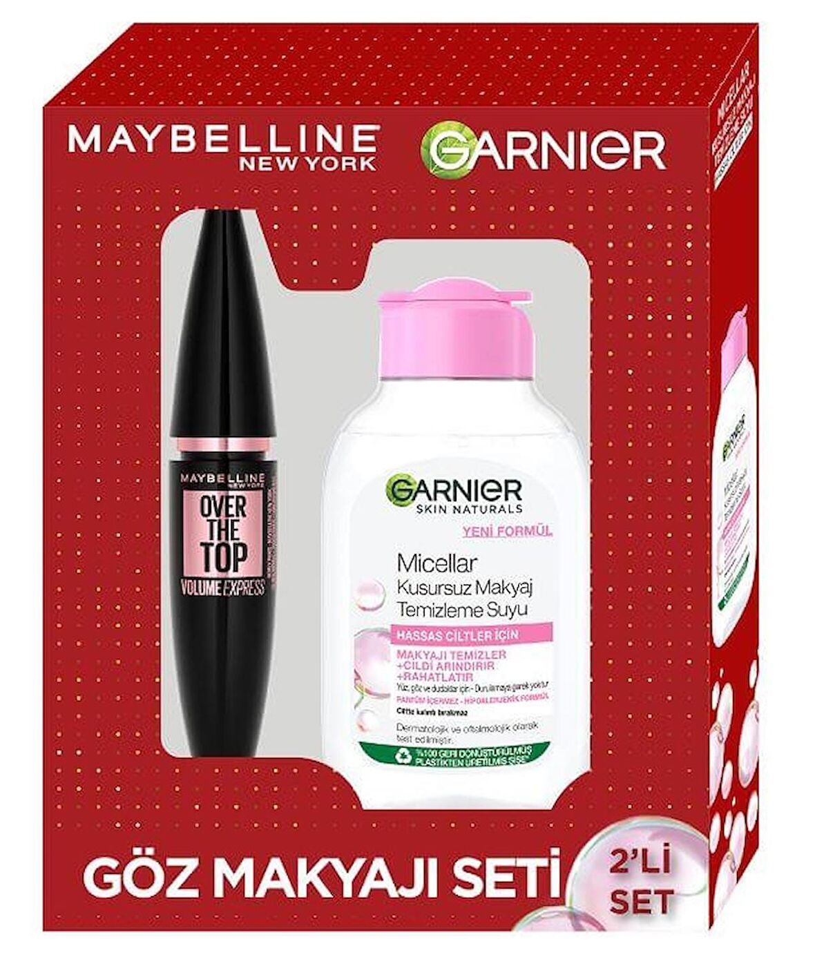 Maybelline Mascara + Garnier Micellar Temizleyici 100M