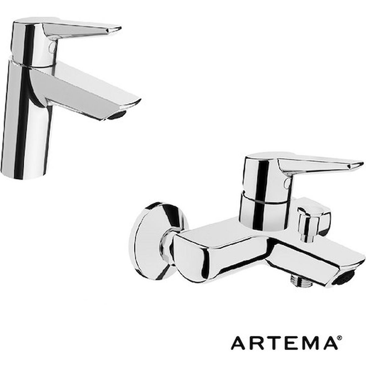 Artema Solid S Lavabo + Banyo Batarya Seti