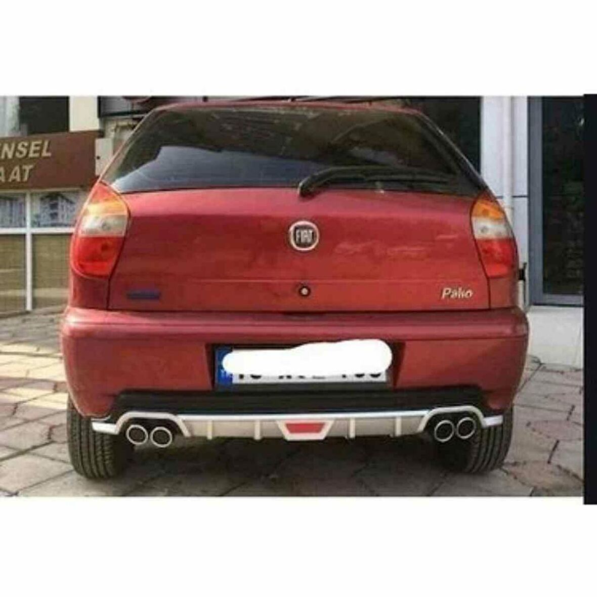 Fiat Palio uyumlu arka tampon altı difüzör Gri tüm modeller