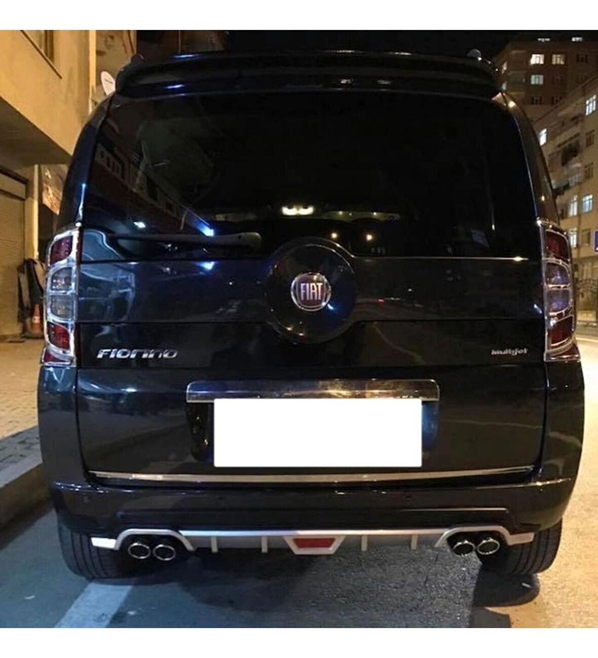 Fiat Fiorino uyumlu arka tampon altı difüzör Gri tüm modeller