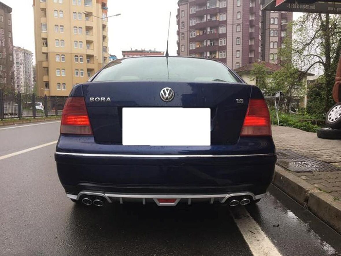 Volkswagen Bora uyumlu arka tampon altı difüzör Siyah 1999-2006 arası