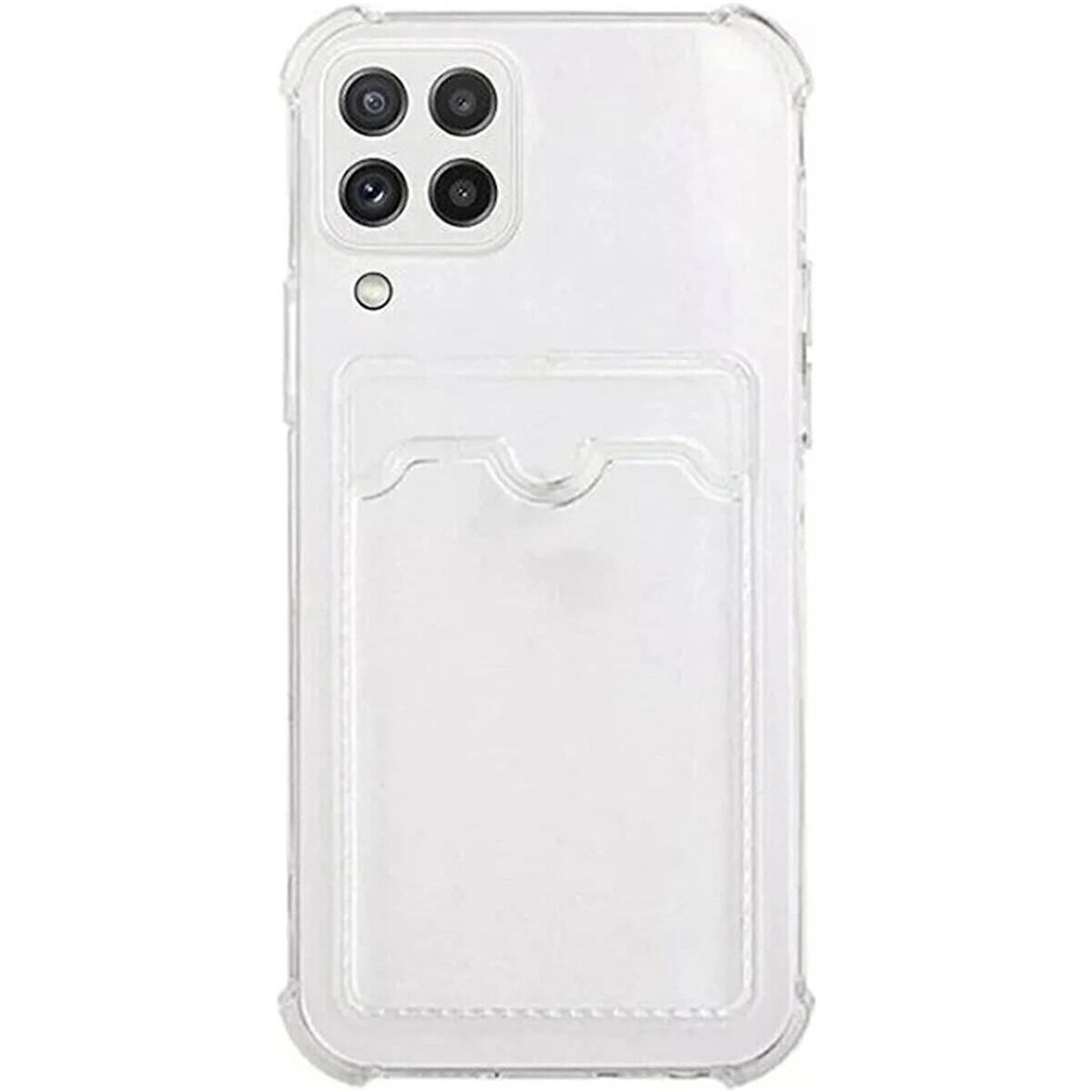 Teleplus Samsung Galaxy M22 Kılıf Sfy Kamera Korumalı Kartlıklı Silikon