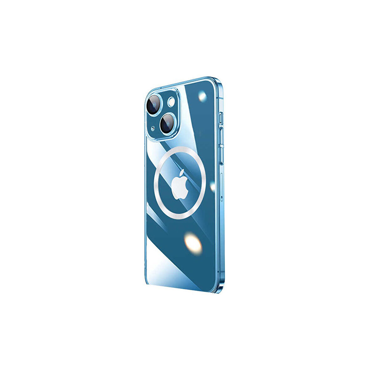 Teleplus Apple iPhone 13 Kılıf Sert Transparan Arka Kamera Korumalı Riksos Renksiz