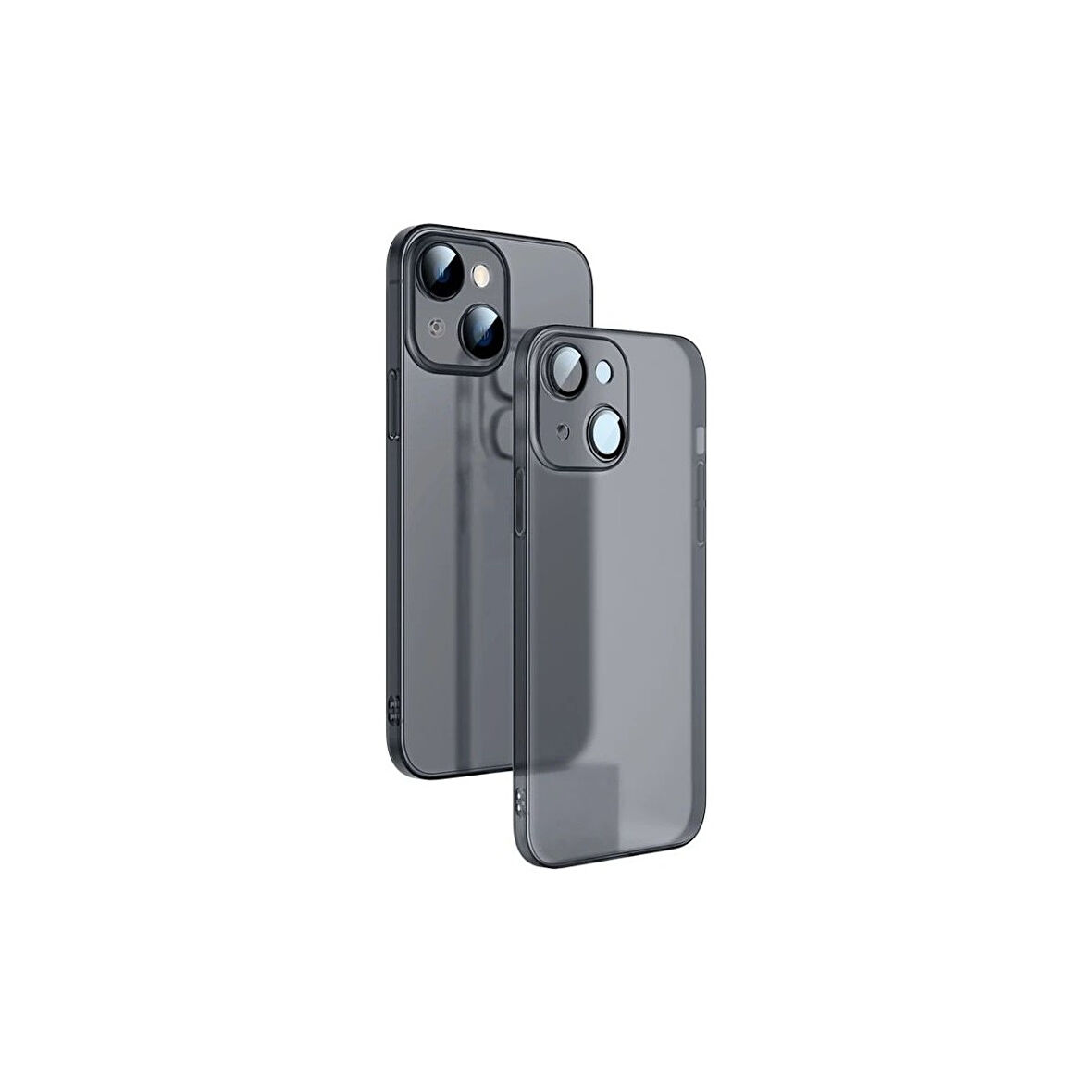 Teleplus iPhone 14 Plus Kılıf Kamera Korumalı Mat Pp Alp Silikon Siyah