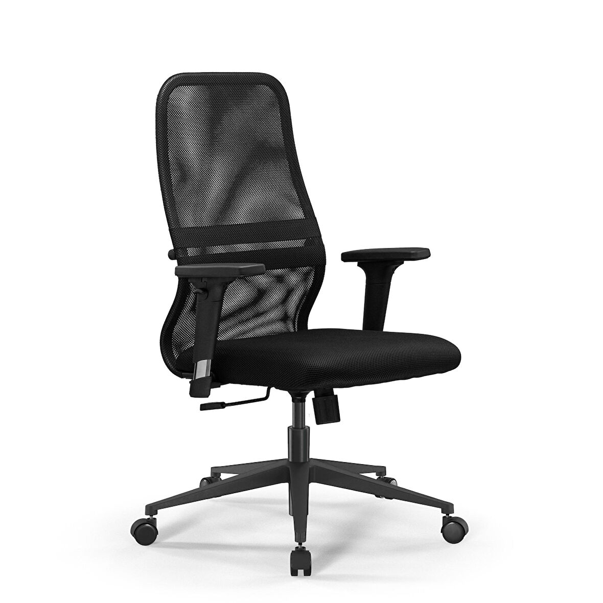 Ergolife Sit 8 Ergonomik Fileli Ofis - Bekleme Koltuğu / Çalışma Sandalyesi - DF.D.1.243 Siyah