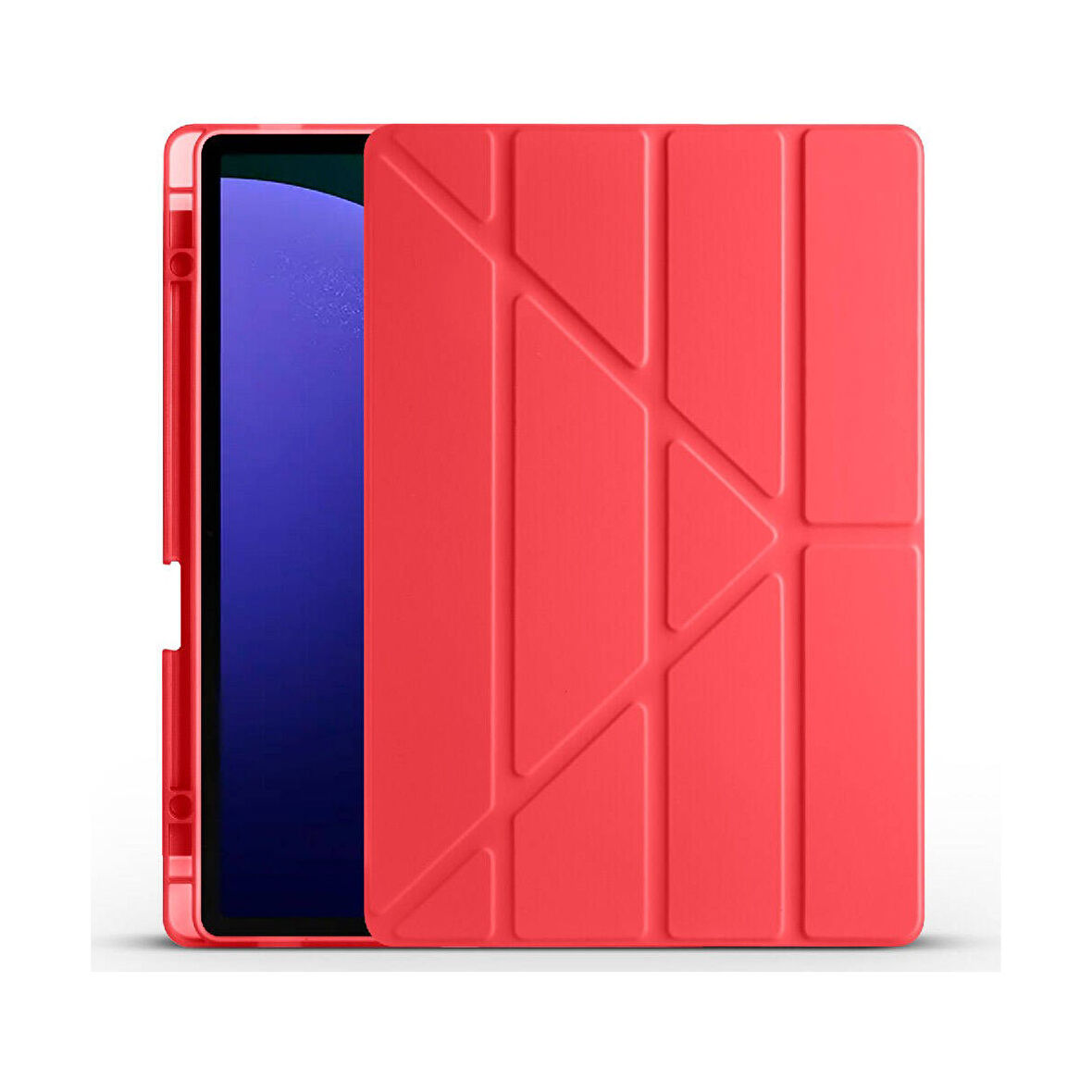 Teleplus Samsung Galaxy Tab S9 Fe Plus SM-X610 Kılıf Trifolding Standlı Kalemlikli Kapak Rd2
