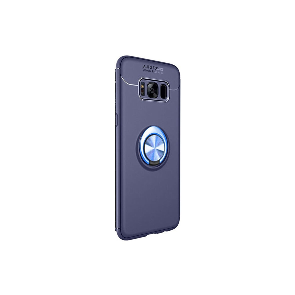 Teleplus Samsung Galaxy S8 Kılıf Ravel Yüzüklü Mıknatıslı Silikon Lacivert