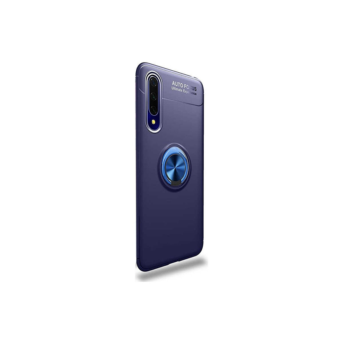 Teleplus Huawei P Smart Pro 2019 Kılıf Ravel Silikon Yüzüklü Mıknatıslı Lacivert