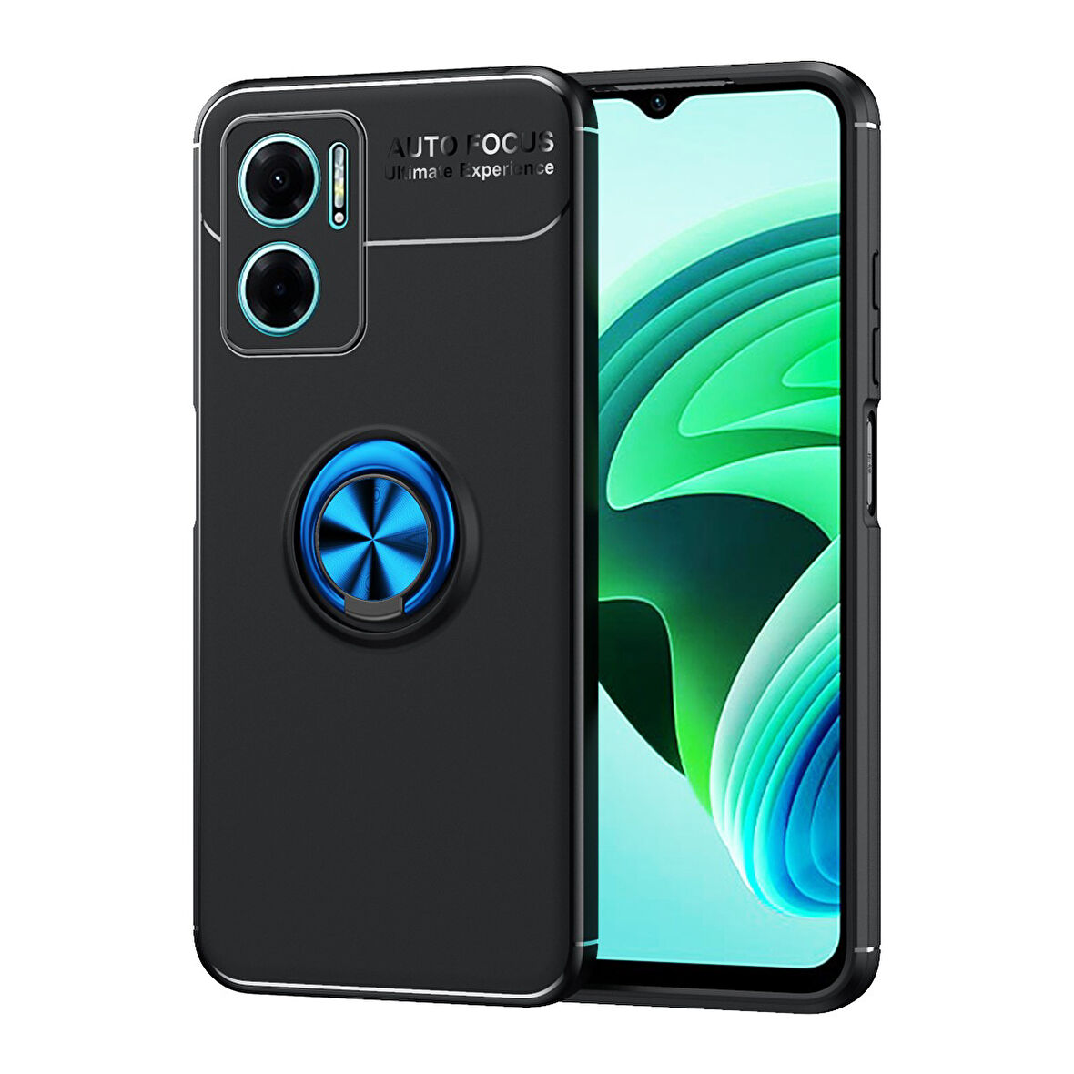 Teleplus Xiaomi Redmi Note 11E Kılıf Ravel Silikon Yüzüklü Mıknatıslı Mavi